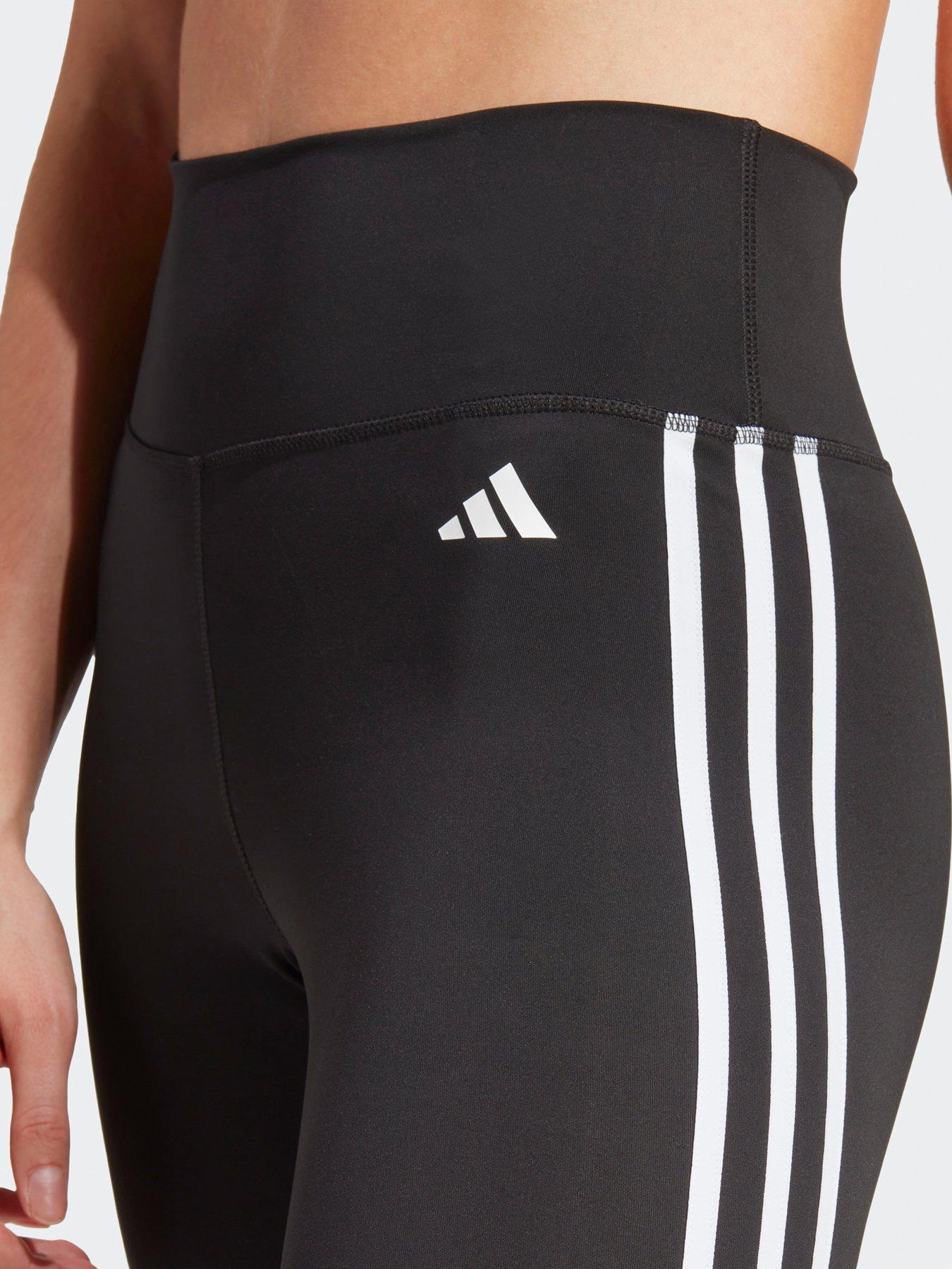  image of adidas-train-essentials-3-stripes-high-waisted-78-leggings-black