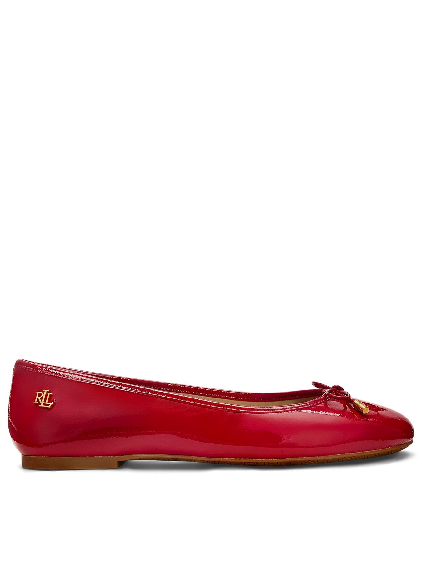  image of lauren-by-ralph-lauren-jayna-ballet-flat-red