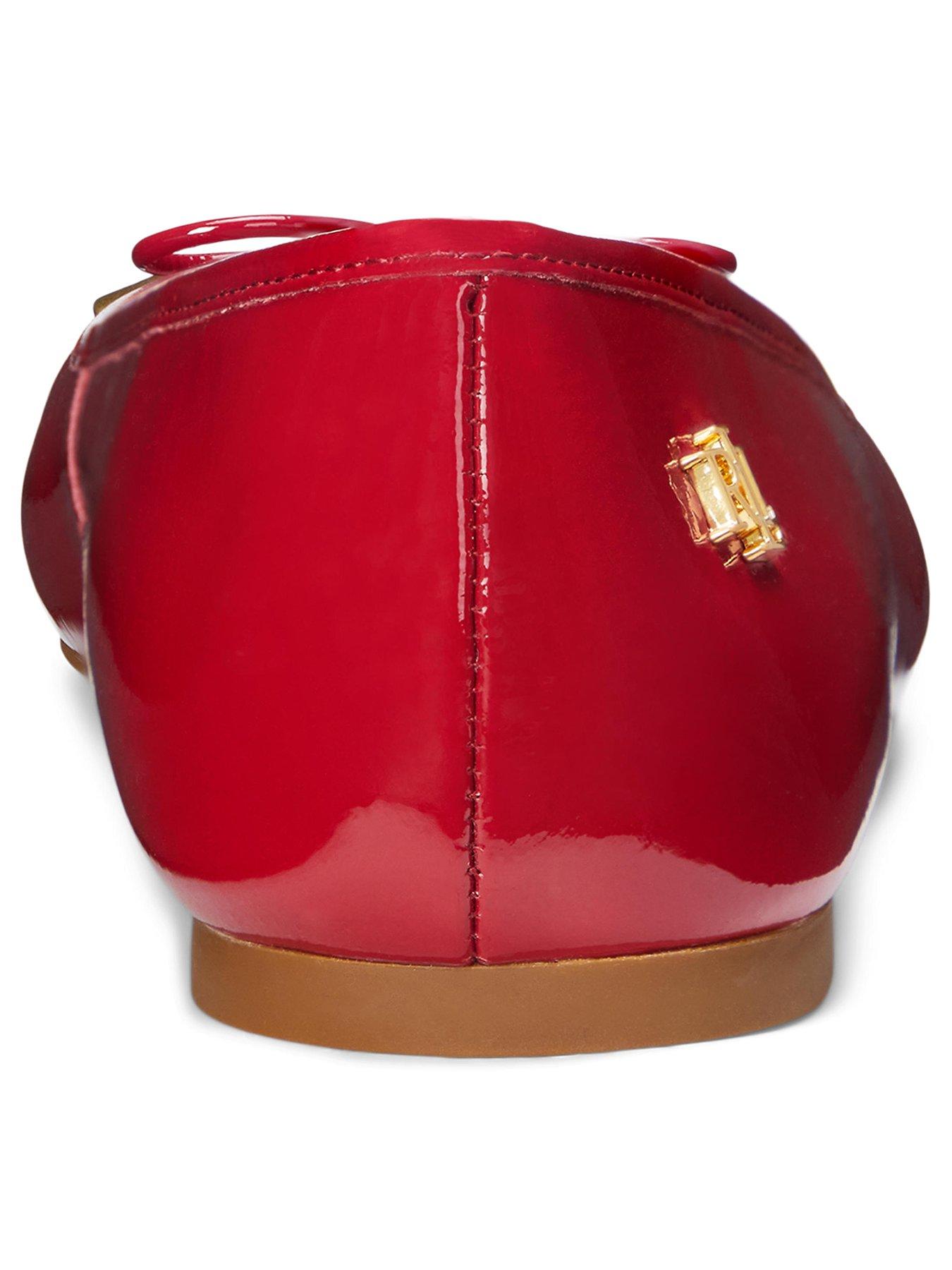  image of lauren-by-ralph-lauren-jayna-ballet-flat-red