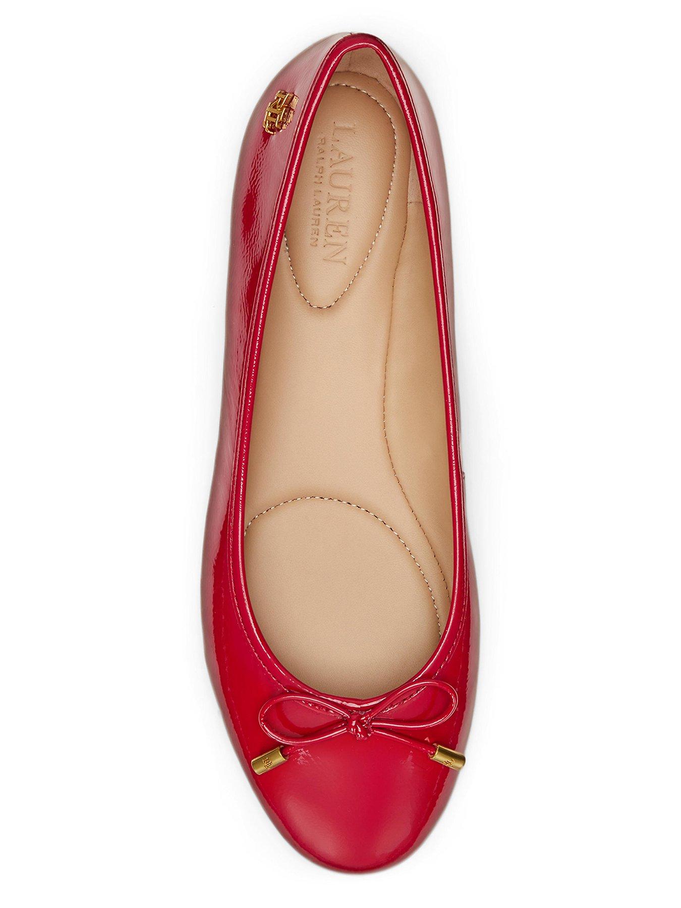  image of lauren-by-ralph-lauren-jayna-ballet-flat-red
