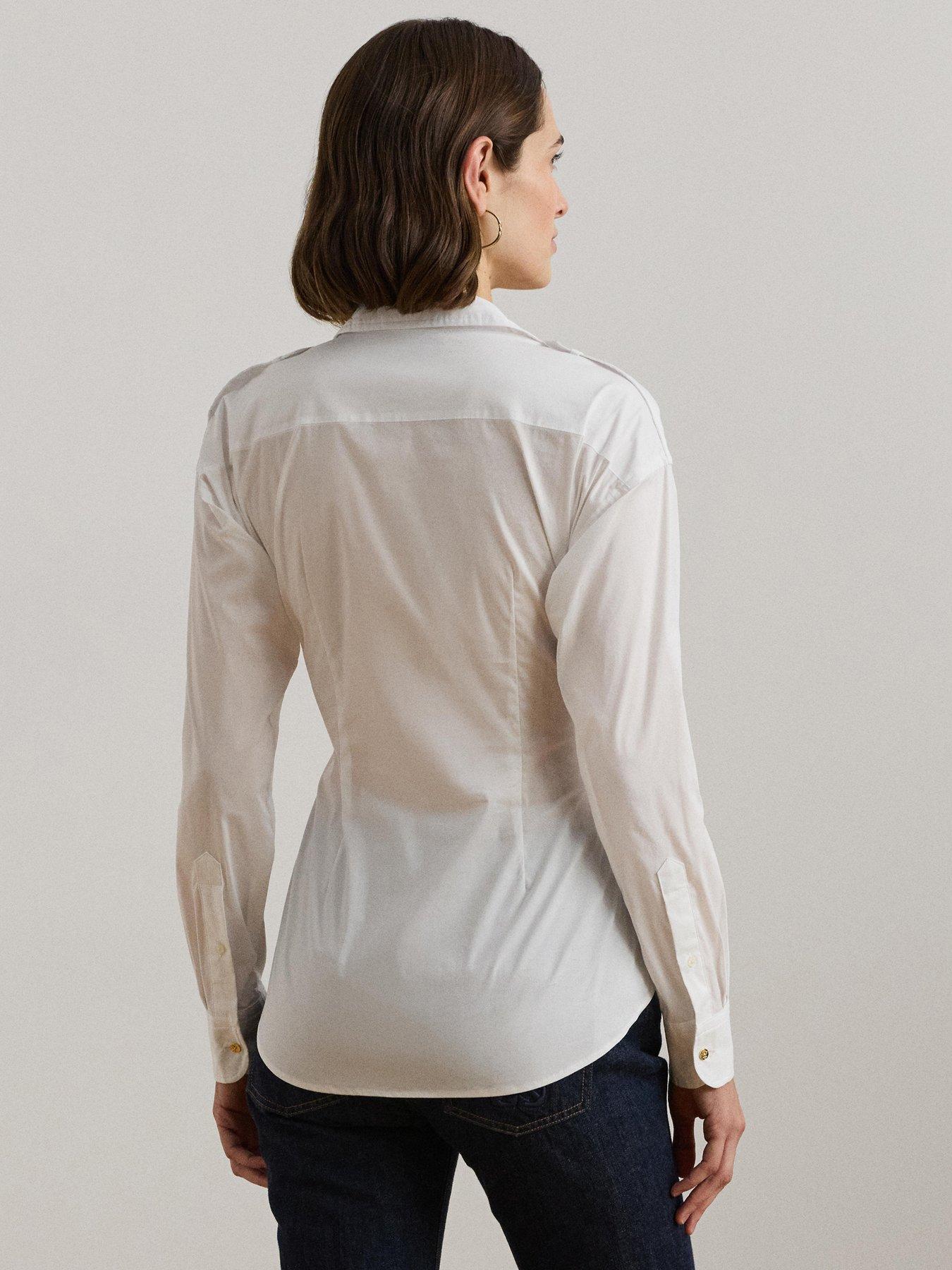  image of lauren-by-ralph-lauren-gionna-long-sleeve-bow-detail-shirt-white