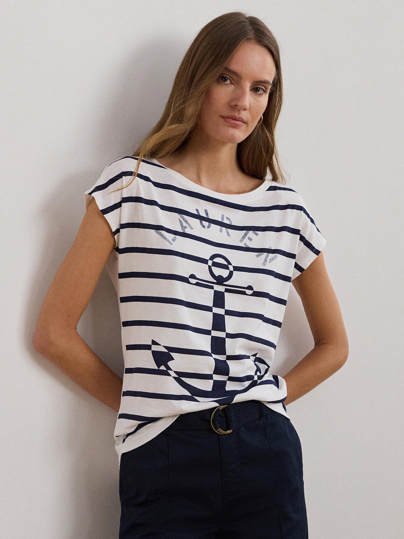 lauren-by-ralph-lauren-grieta-cap-sleeve-striped-t-shirt-white