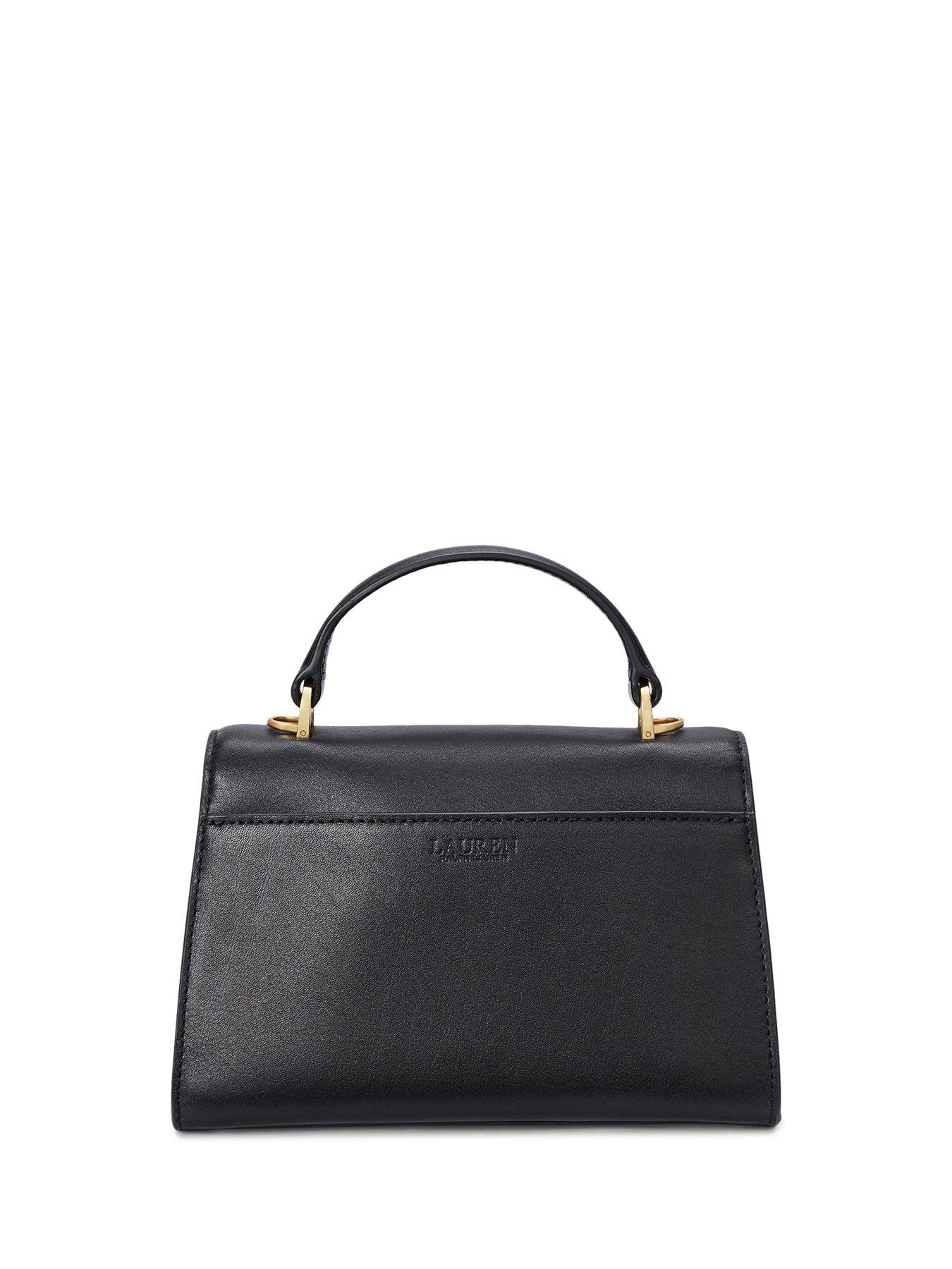 Image 3 of 4 of Lauren by Ralph Lauren Farrah Small Satchel Bag - Black