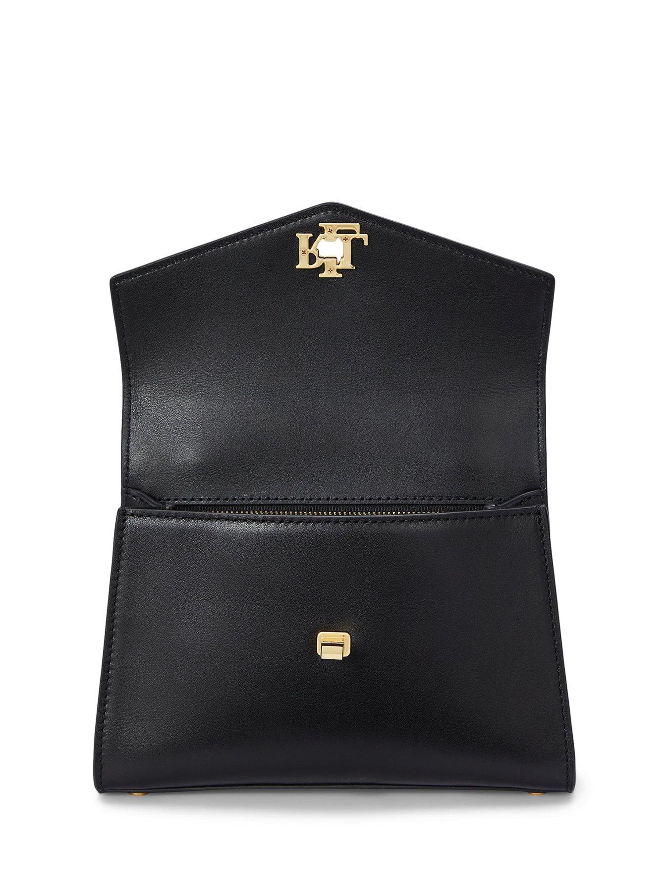 Image 4 of 4 of Lauren by Ralph Lauren Farrah Small Satchel Bag - Black