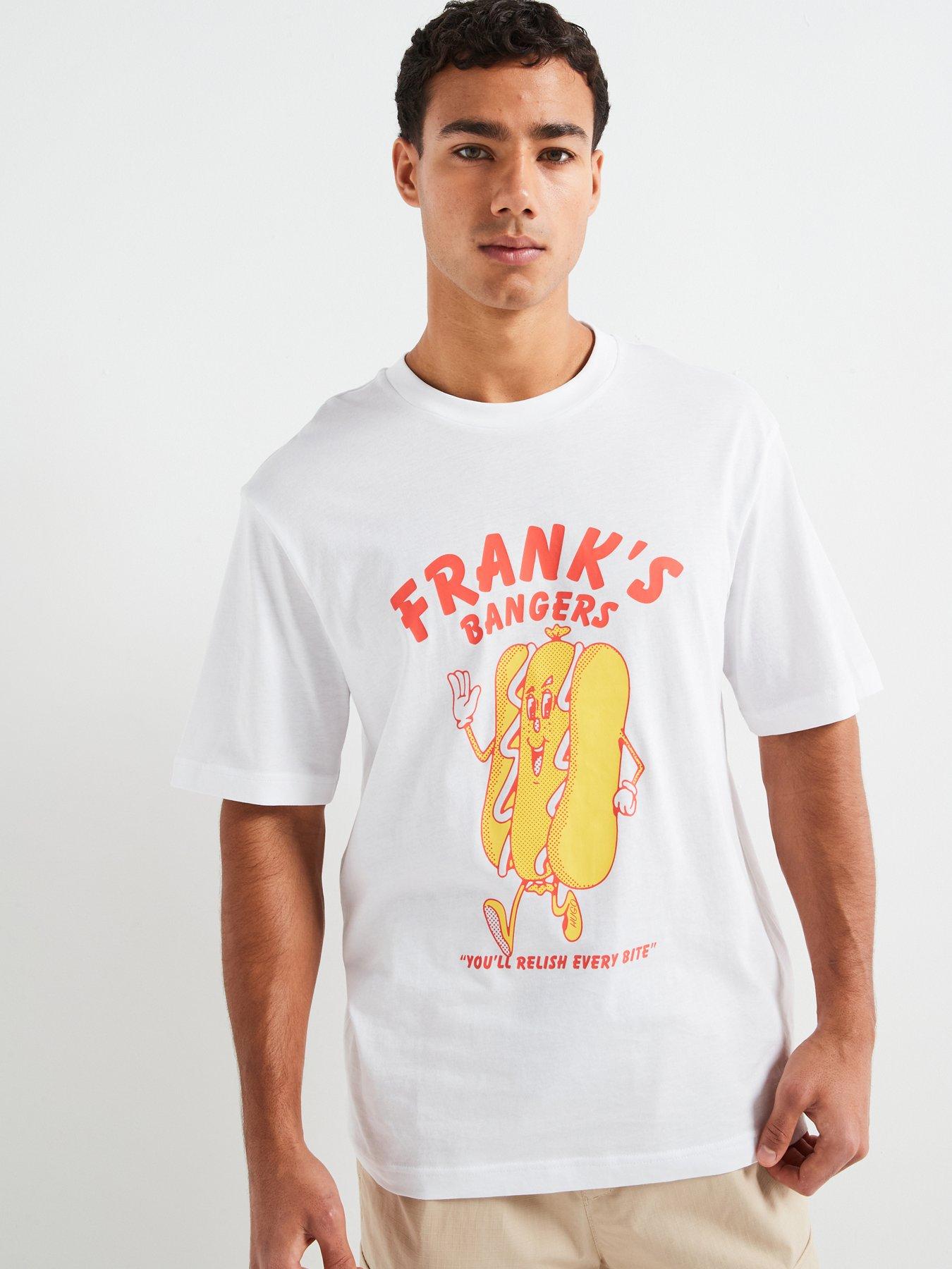 undefined Nugotacos Regular Fit Banger Print T-Shirt - White