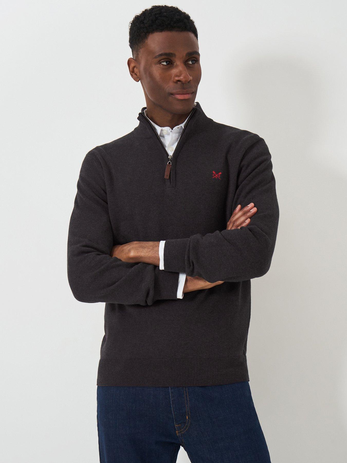 crew-clothing-classic-12-zip-knitted-jumper-grey