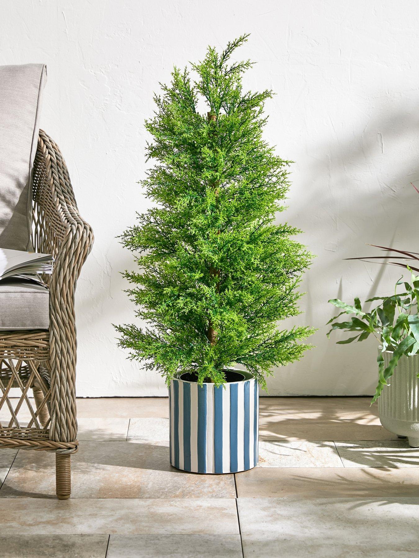  image of very-home-92cm-faux-cypress-leaf-potted-tree-outdoorindoor