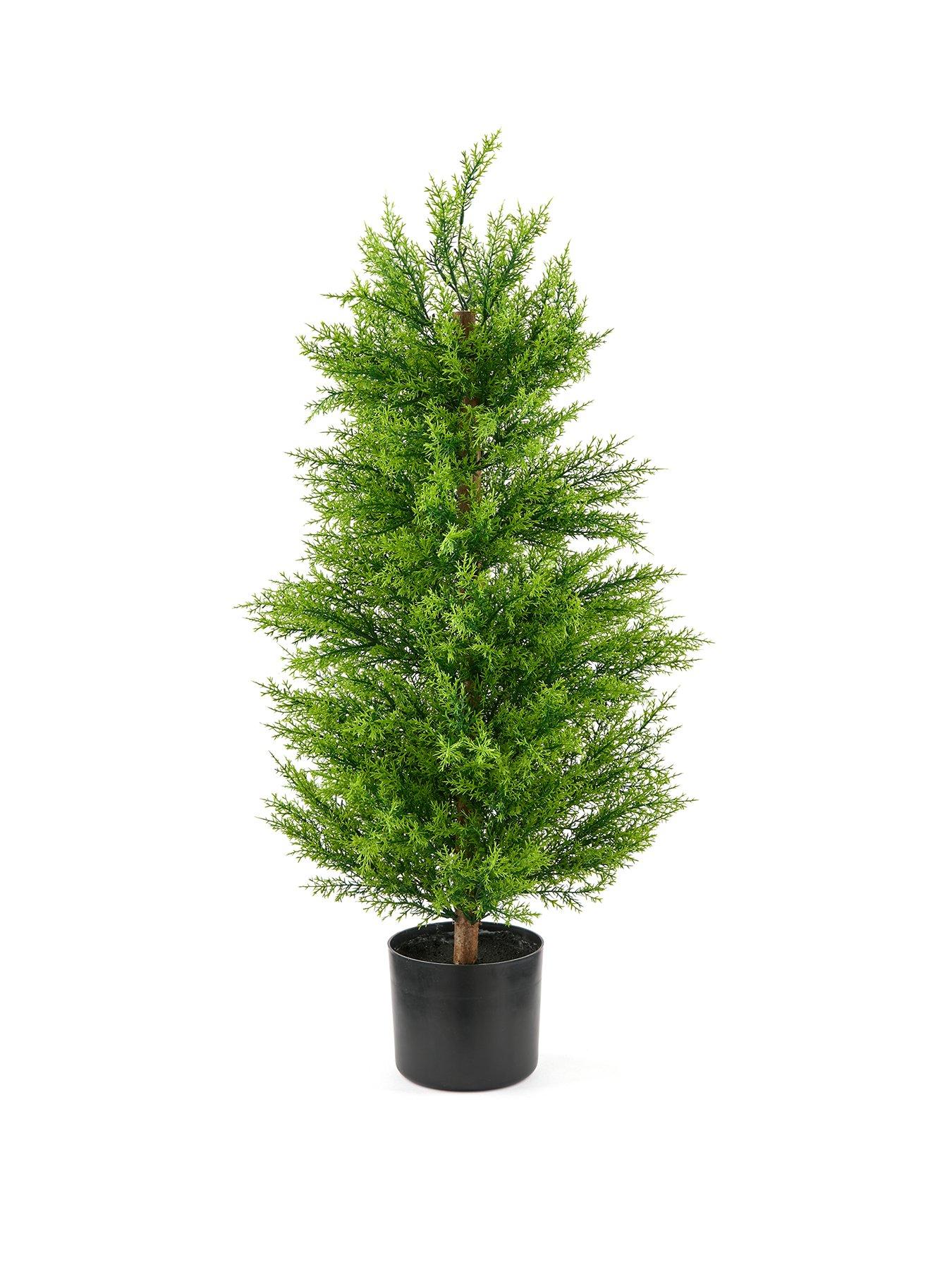  image of very-home-92cm-faux-cypress-leaf-potted-tree-outdoorindoor