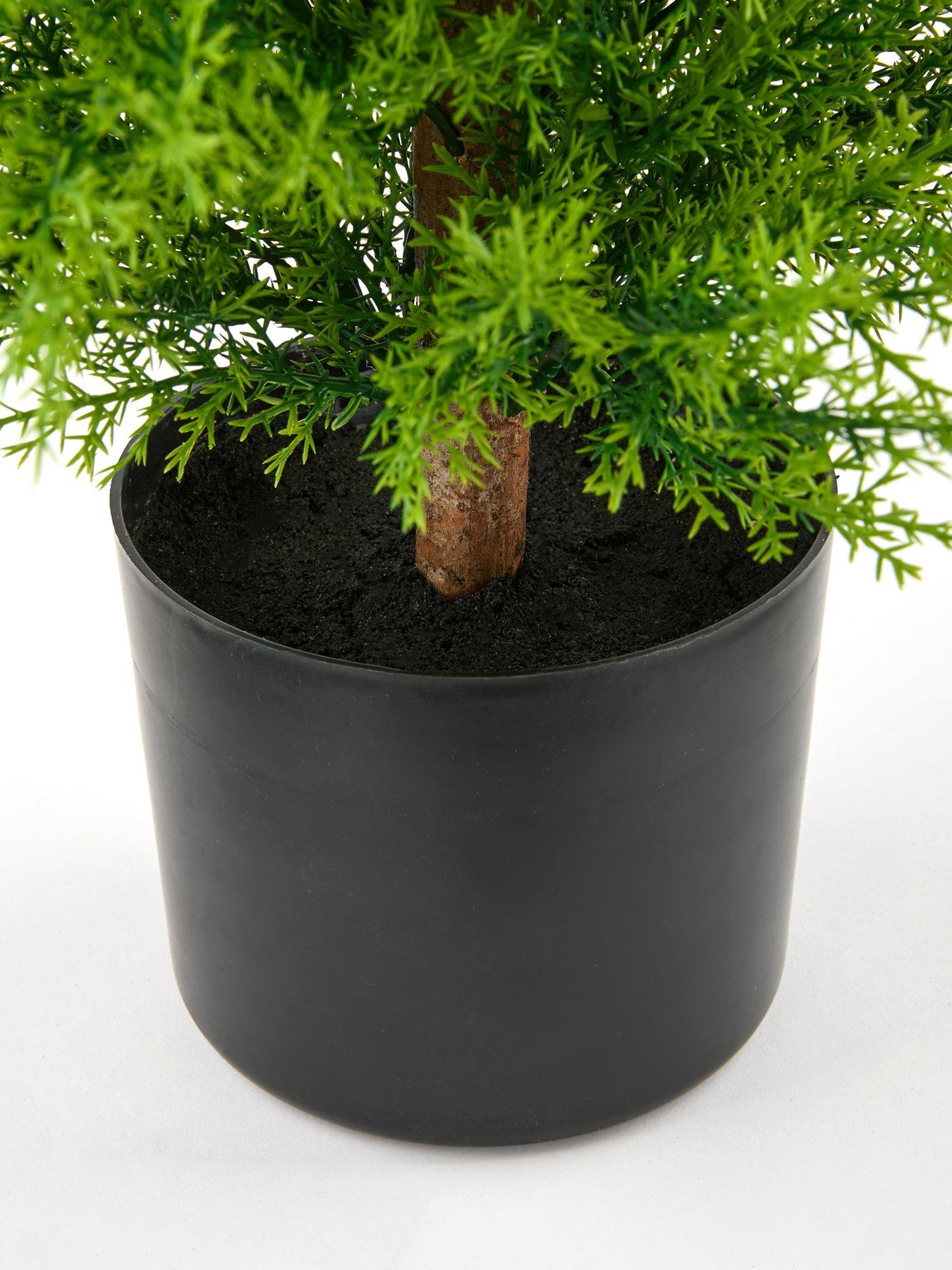  image of very-home-92cm-faux-cypress-leaf-potted-tree-outdoorindoor