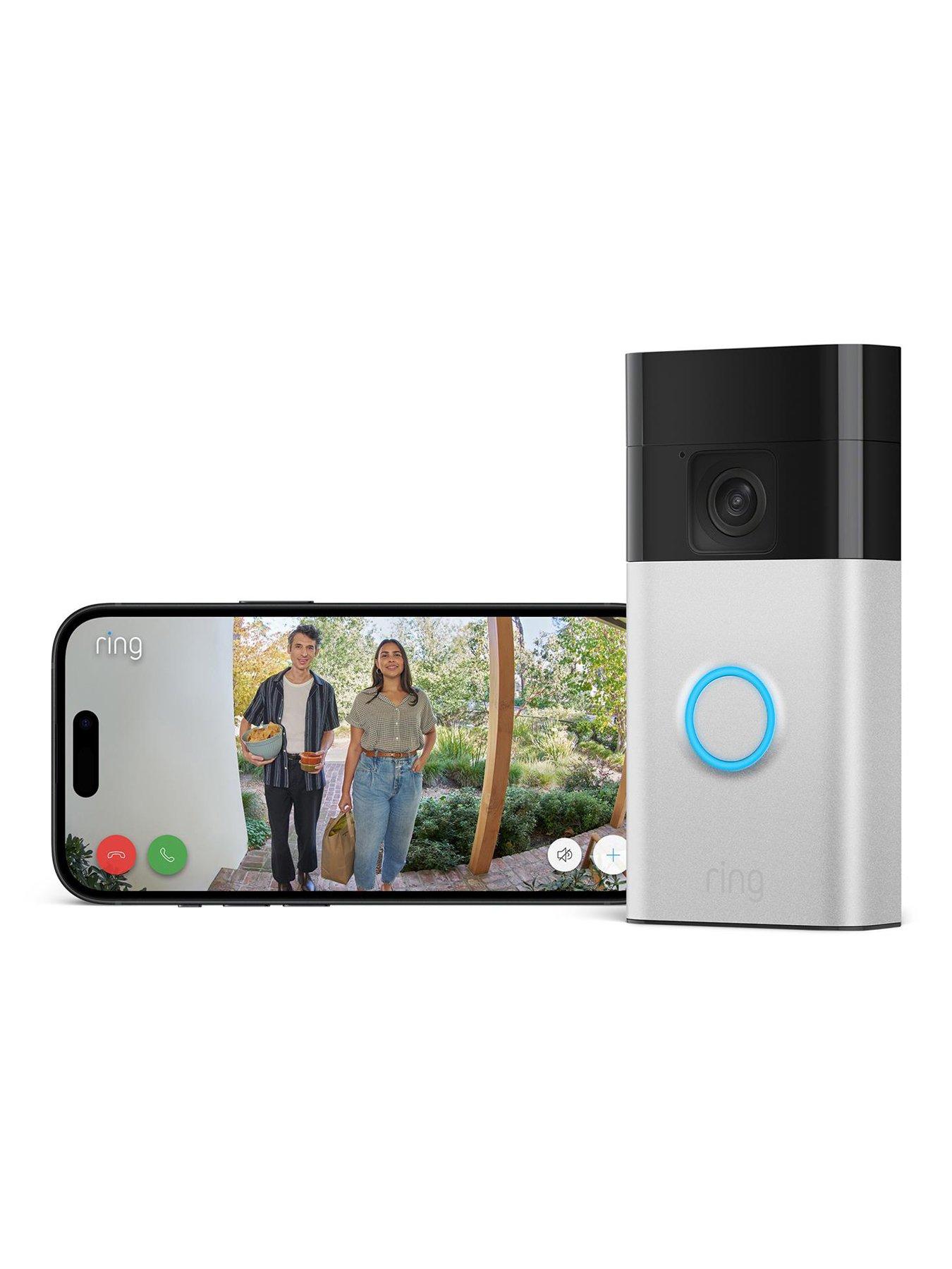 RING Video Doorbell (3rd Gen) with Chime - Satin Nickel | Littlewoods