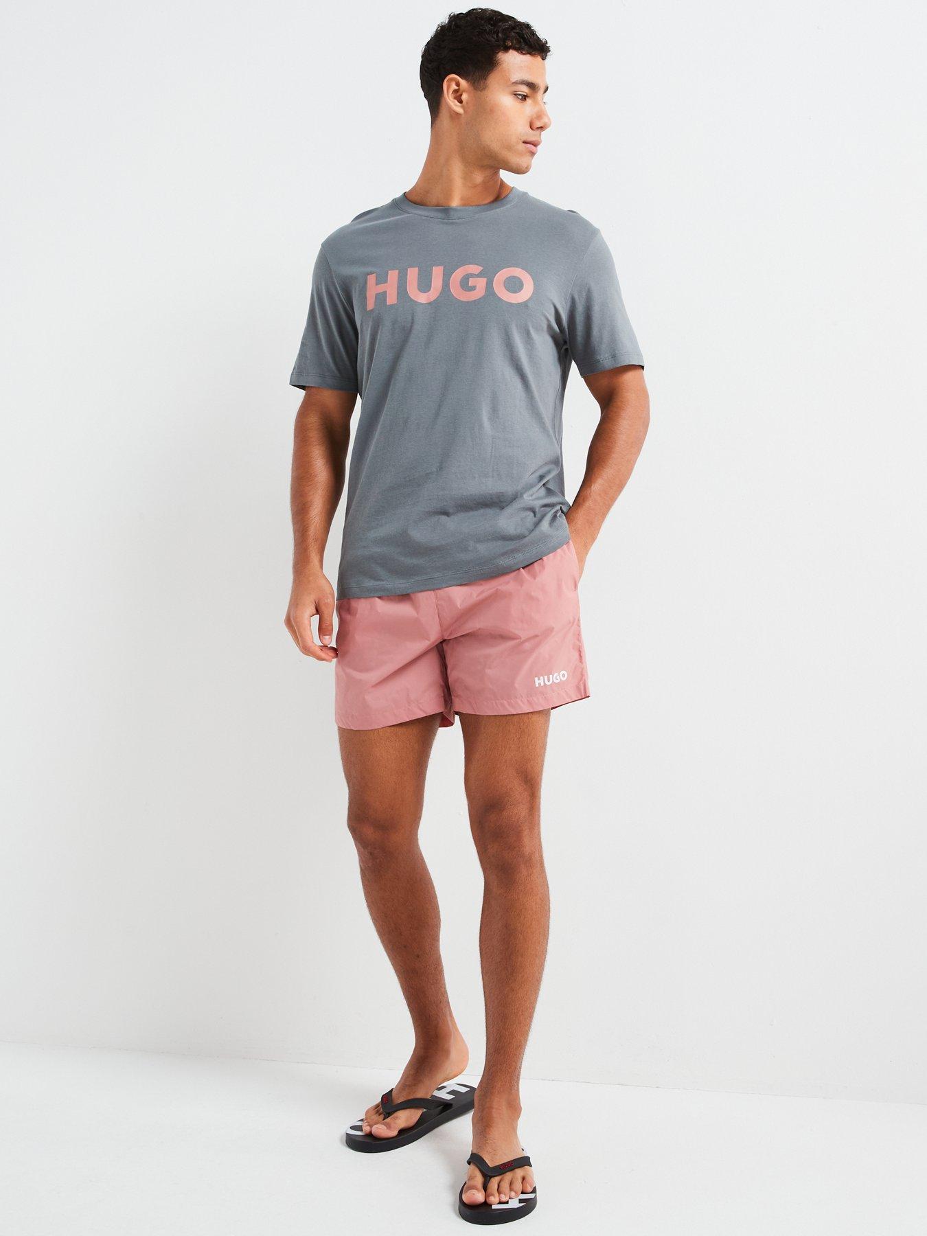  image of hugo-haiti-swim-shorts-pink