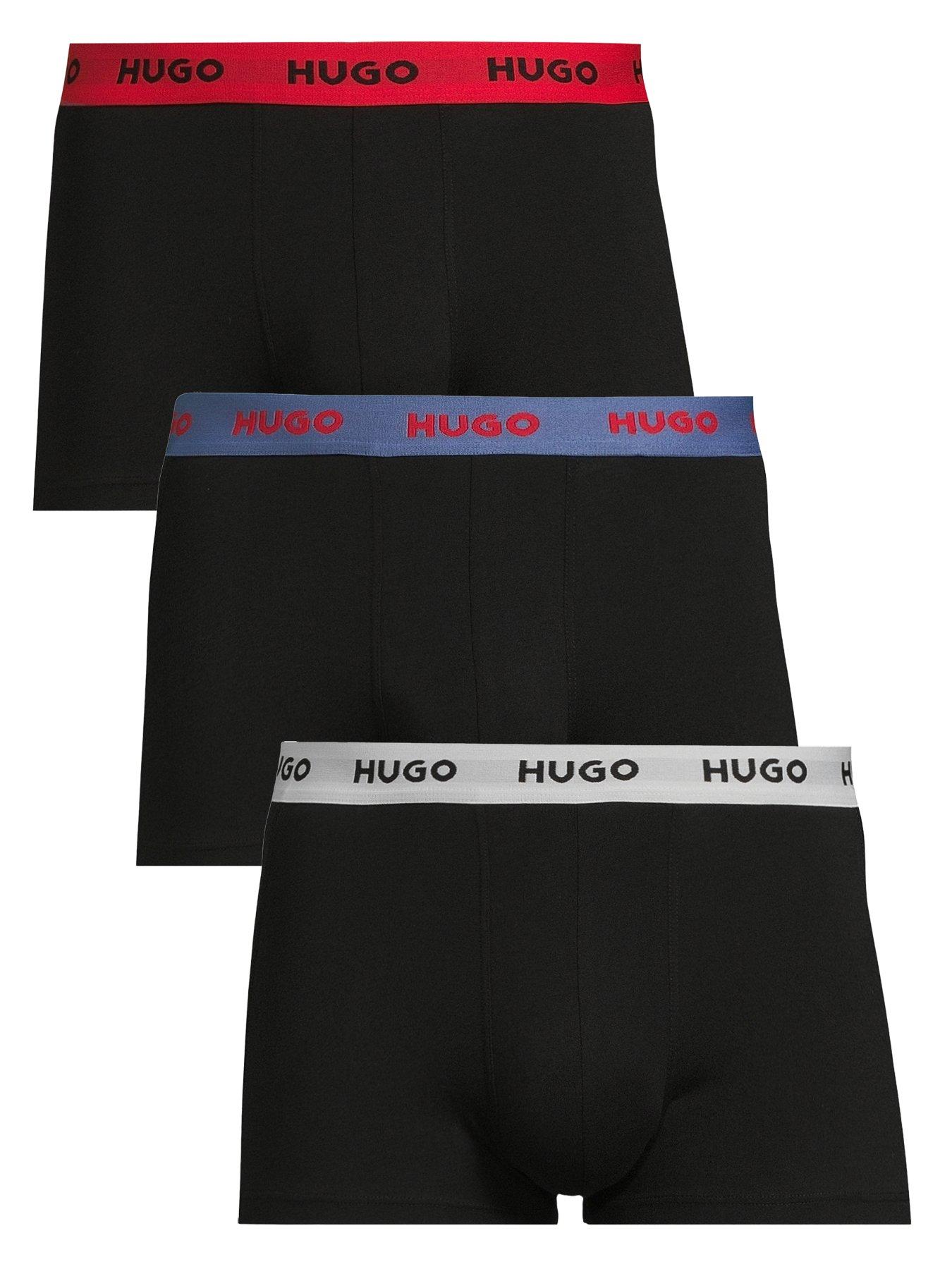 hugo-3-pack-triplet-logo-trunks-blackmulti-waistband