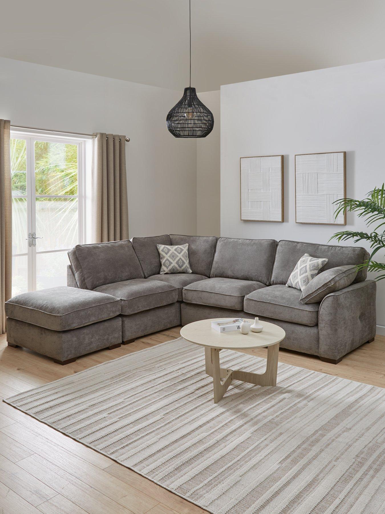 undefined Cesena L/H Fabric Corner Chaise - Made to Order in the UK