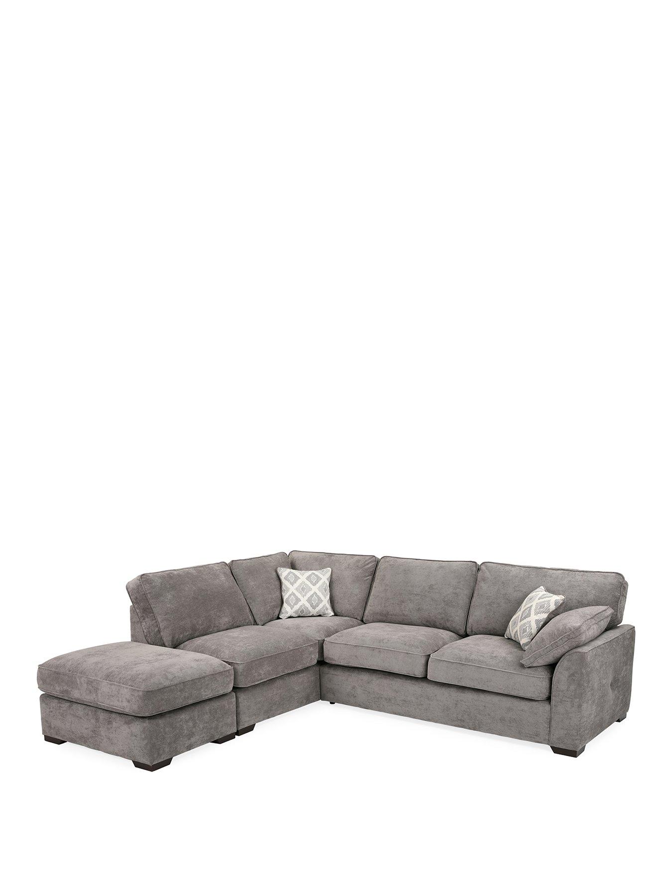 Image 2 of 7 of Very Home Cesena L/H Fabric Corner Chaise&nbsp;- Made to Order in the UK