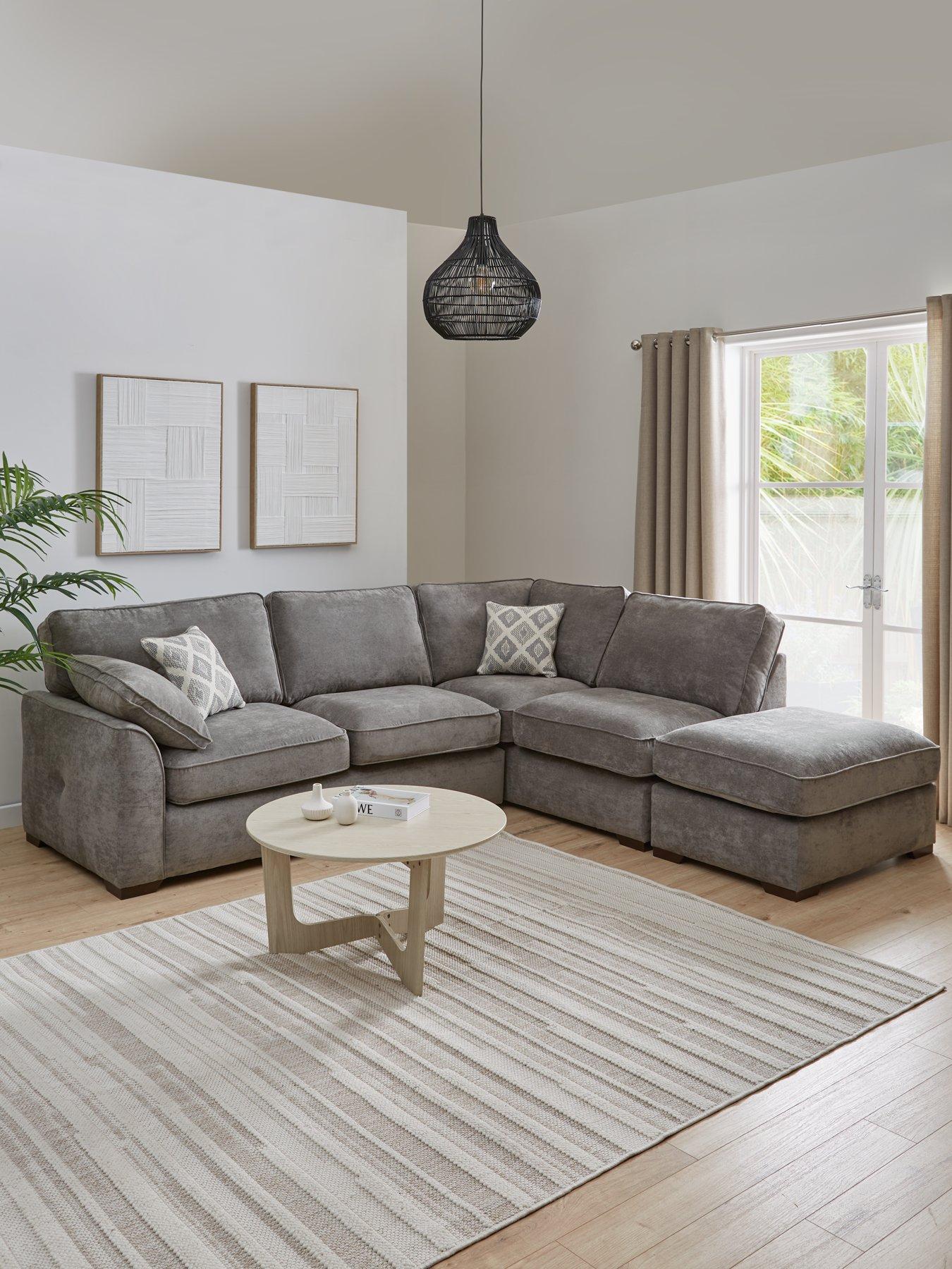 The Very Collection Cesena R/H Fabric Corner Chaise - Made to Order in the UK - FSC® Certified