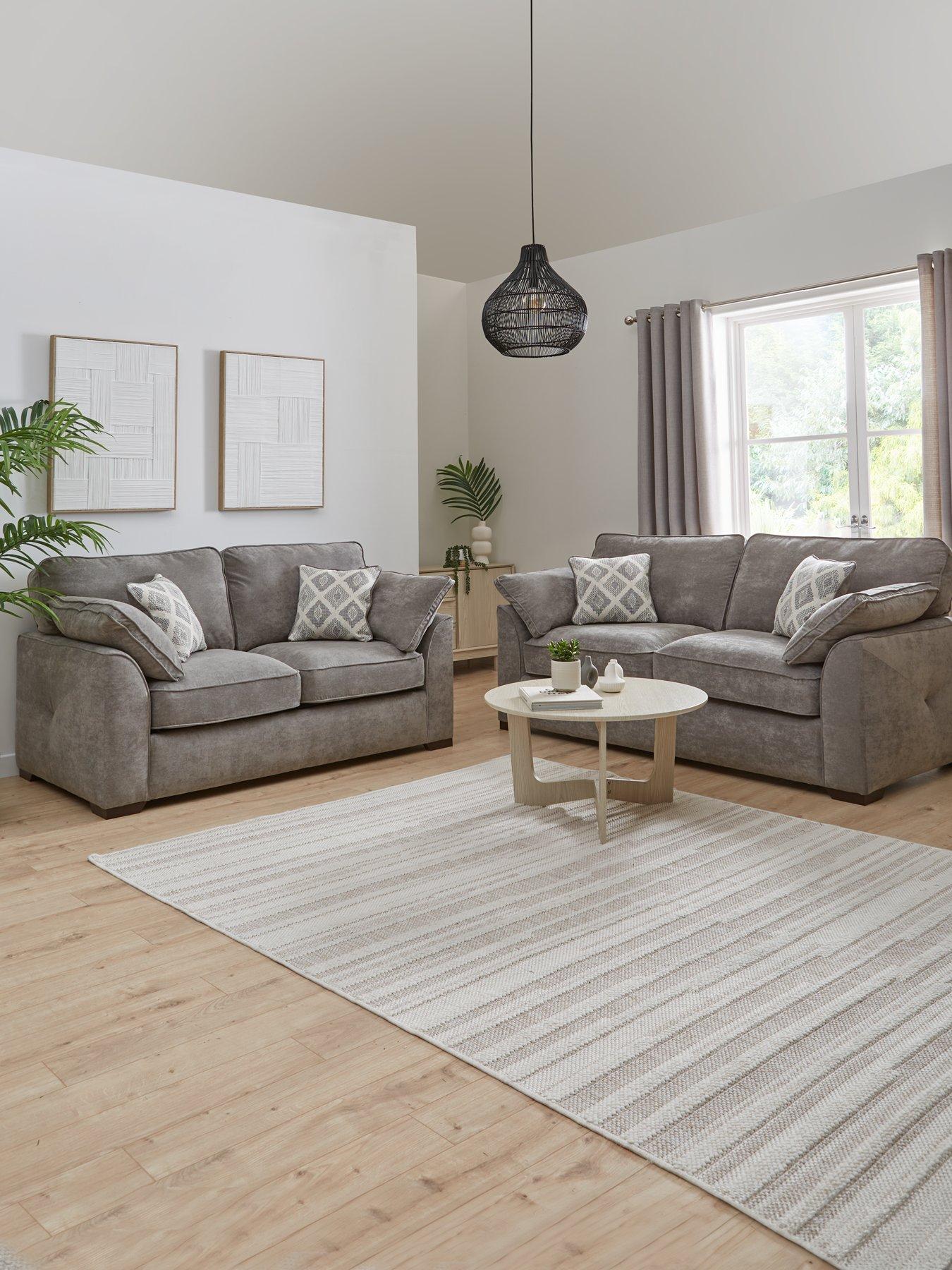Image 1 of 6 of The Very Collection Cesena 3 + 2 Fabric SOFAS&nbsp;- Made to Order in the UK - FSC&reg; Certified