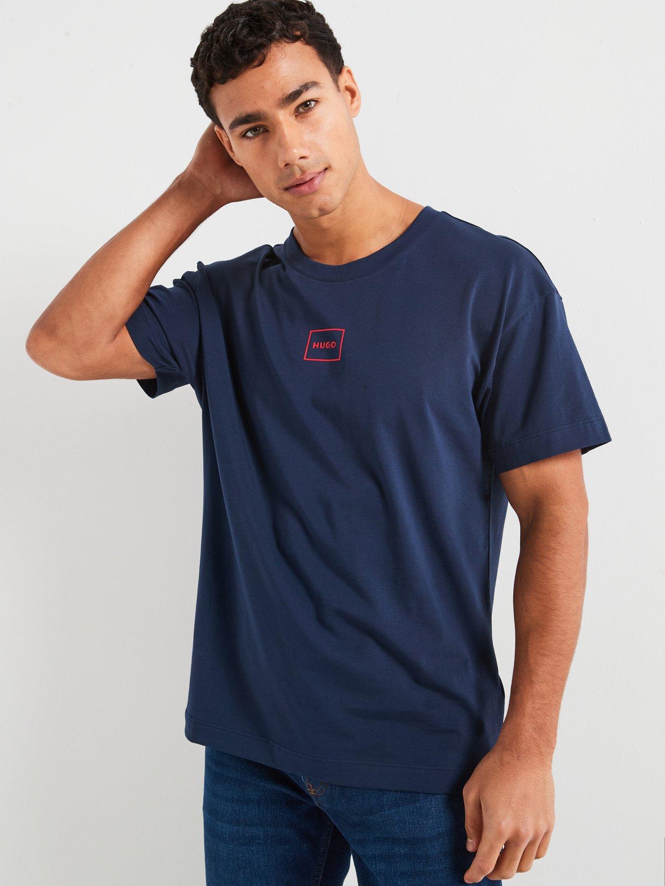 hugo-laze-relaxed-fit-loungewear-t-shirt-navy