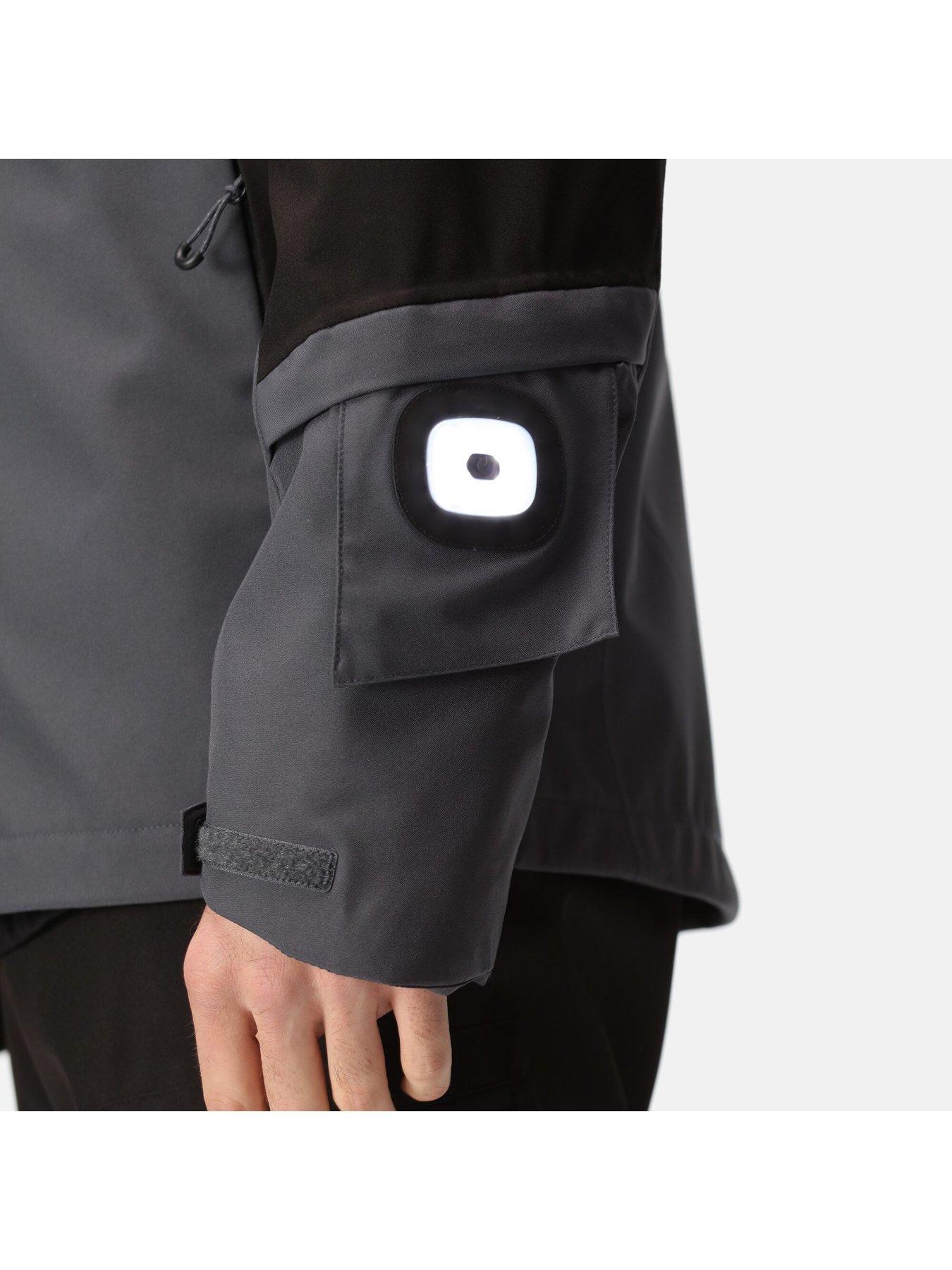 Image 3 of 6 of Regatta Professional Workwear X Pro Beacon Waterproof Jacket -seal Grey/black