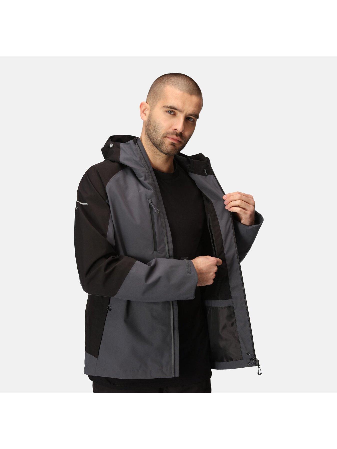 Image 4 of 6 of Regatta Professional Workwear X Pro Beacon Waterproof Jacket -seal Grey/black