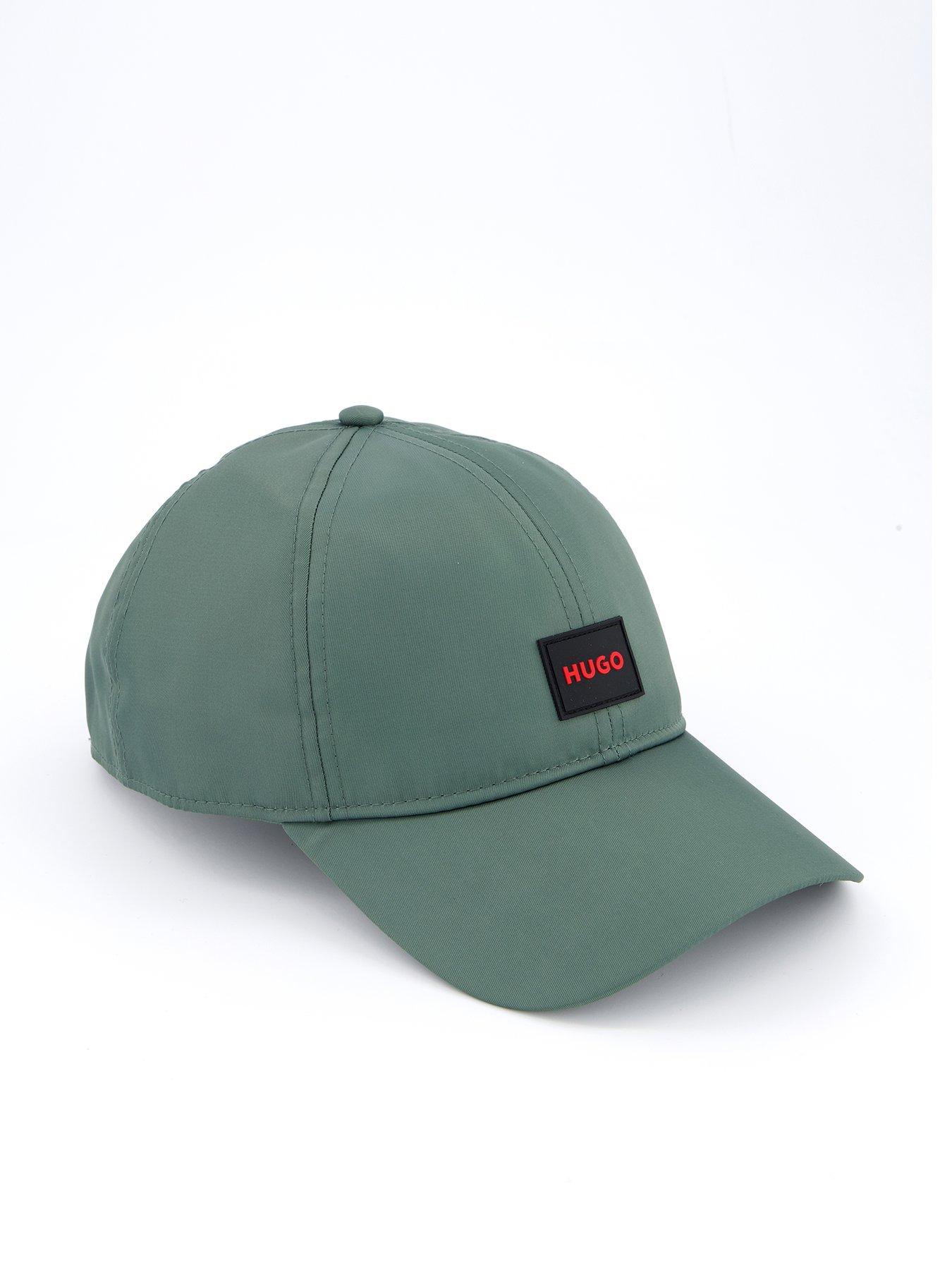 hugo-jake-nylon-patch-logo-baseball-cap-khaki