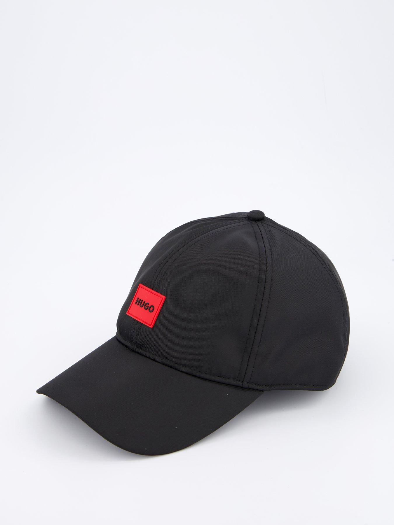  image of hugo-jake-nylon-patch-logo-baseball-cap-black