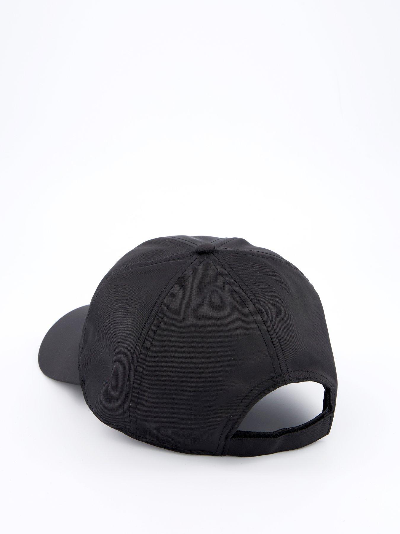 image of hugo-jake-nylon-patch-logo-baseball-cap-black
