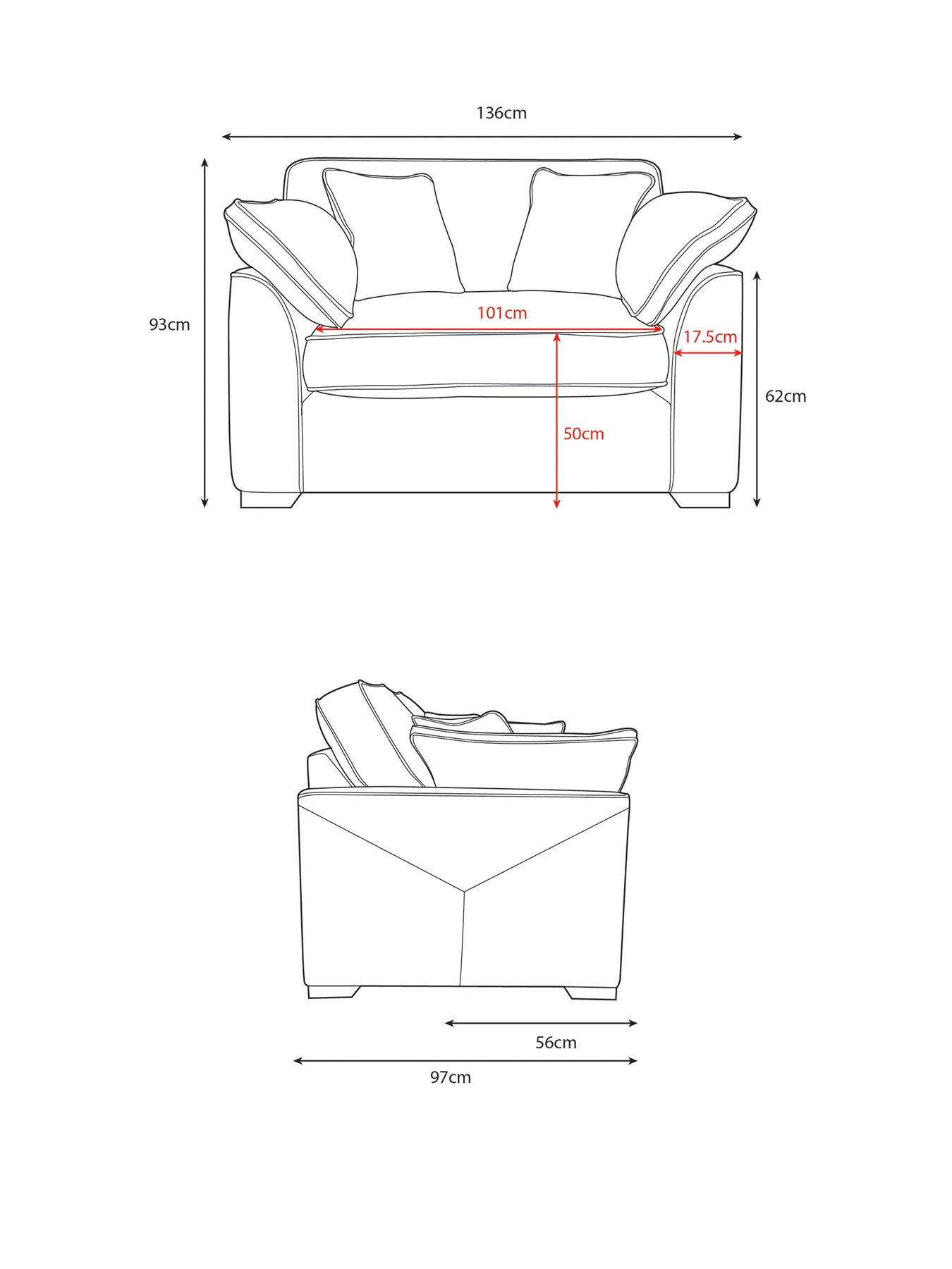 Image 7 of 7 of Very Home Cesena Fabric Snuggle&nbsp;Chair&nbsp;- Made to Order in the UK