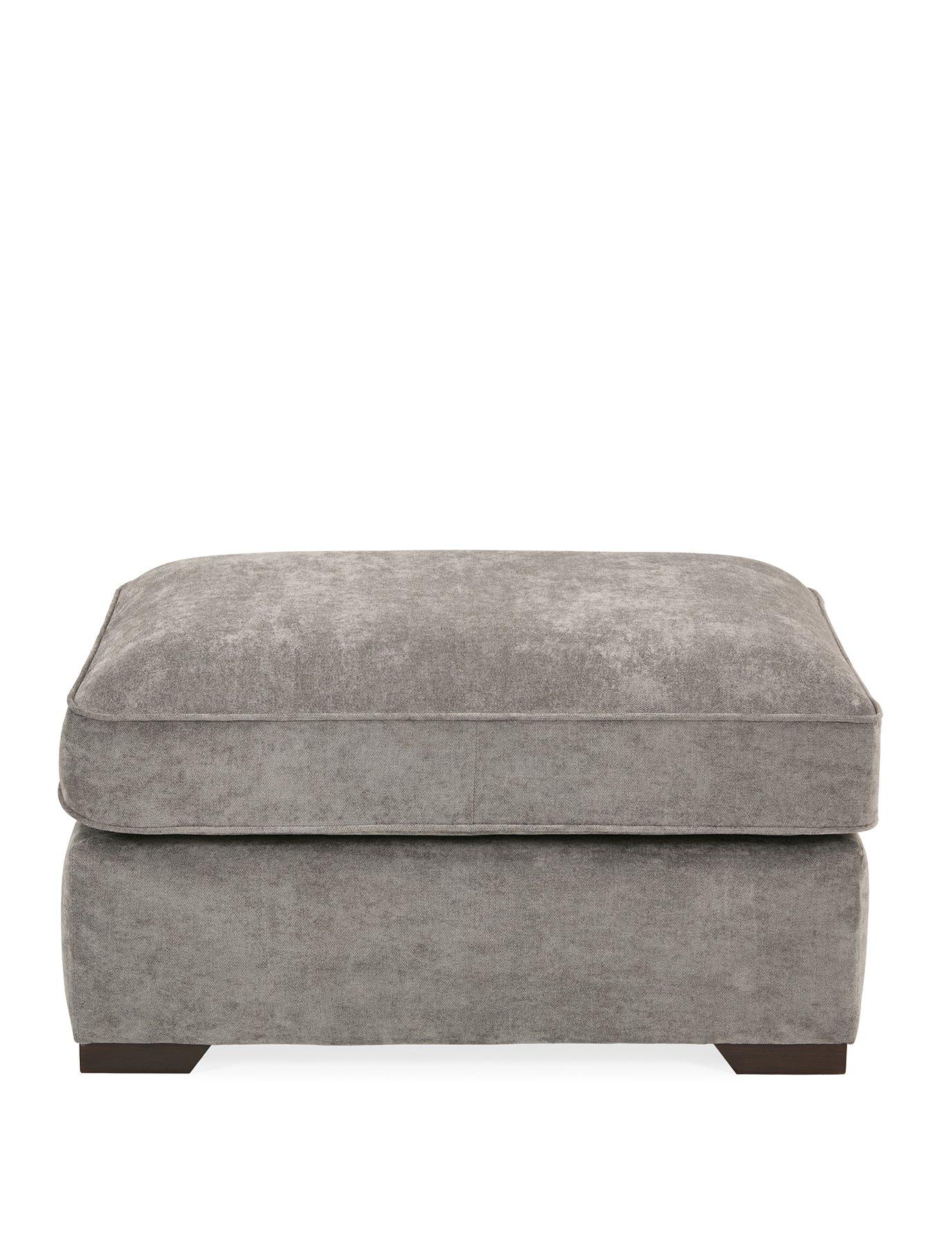  image of very-home-cesena-fabric-large-footstool