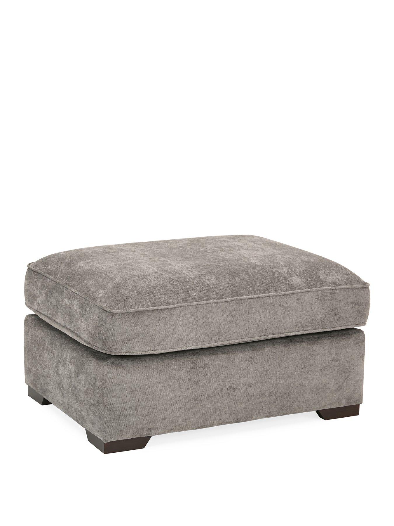  image of very-home-cesena-fabric-large-footstool