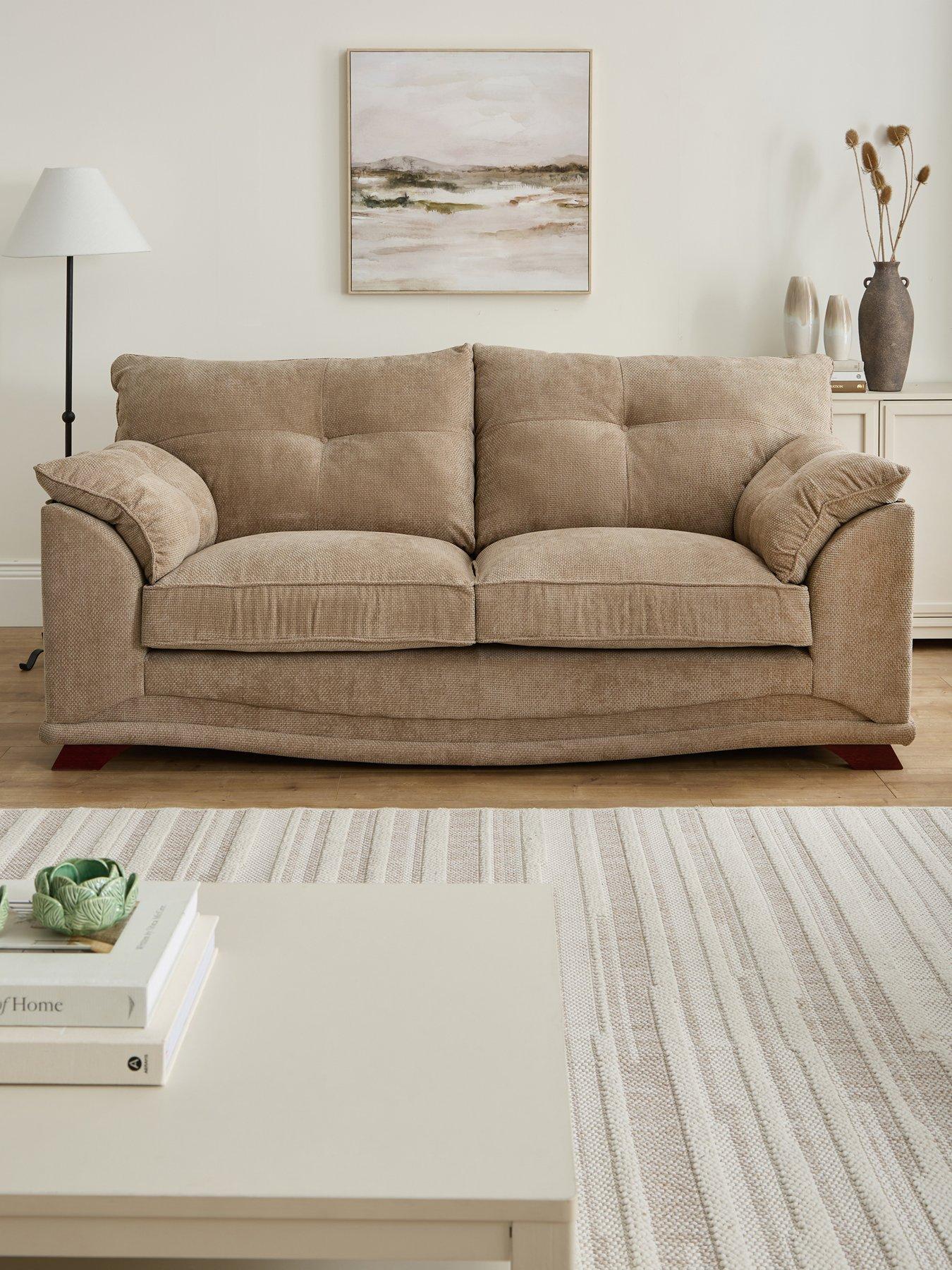 undefined Evissa 3 Seater Fabric Sofa - Made to Order in the UK