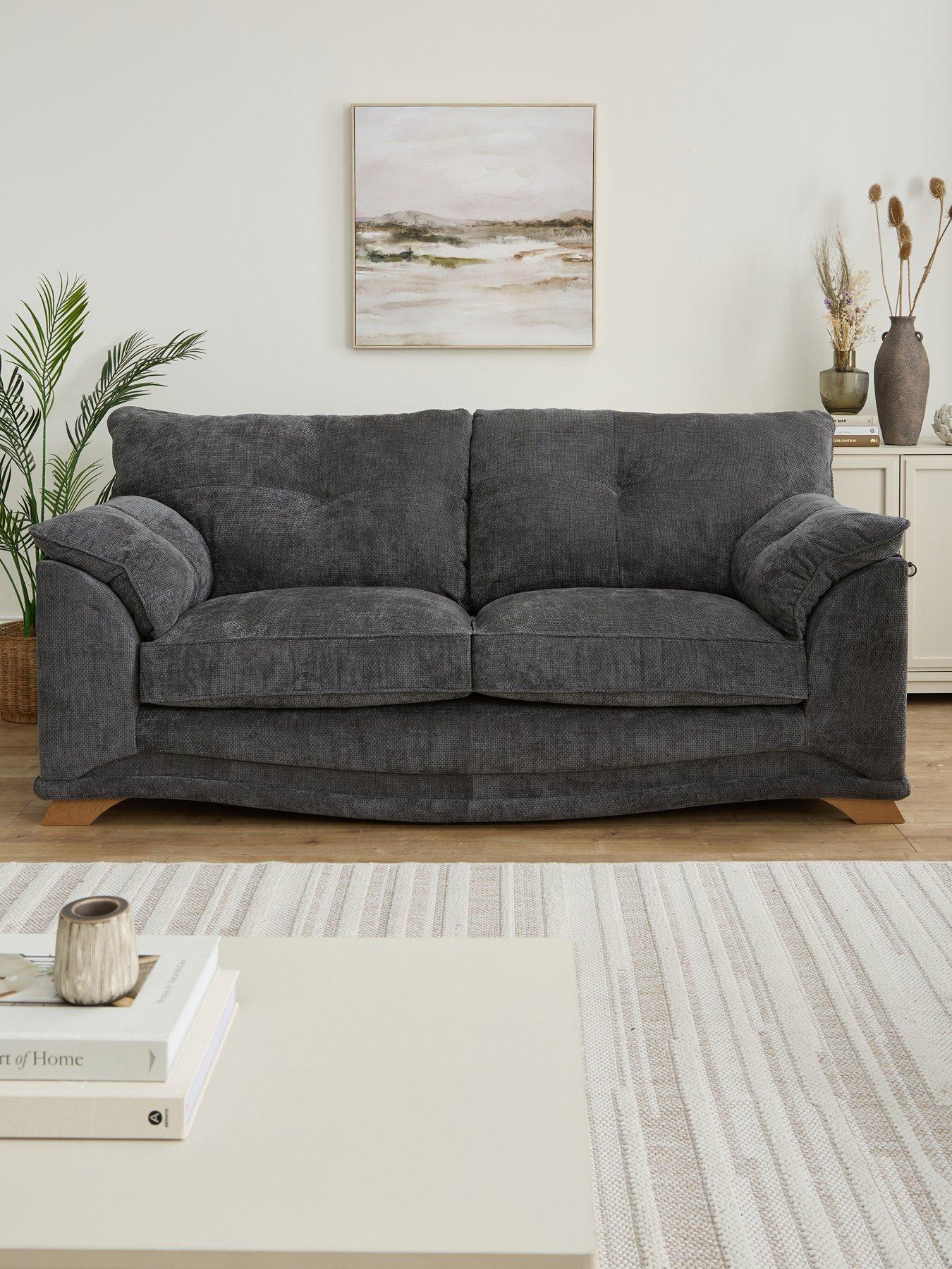 undefined Evissa 3 Seater Fabric Sofa - Made to Order in the UK