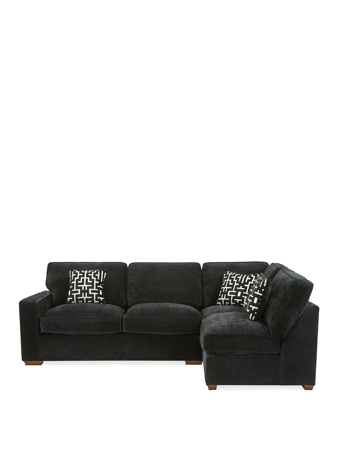 Image 2 of 7 of Very Home Monaco Right Hand Corner Fabric Chaise Sofa with Footstool&nbsp;- Made to Order in the UK