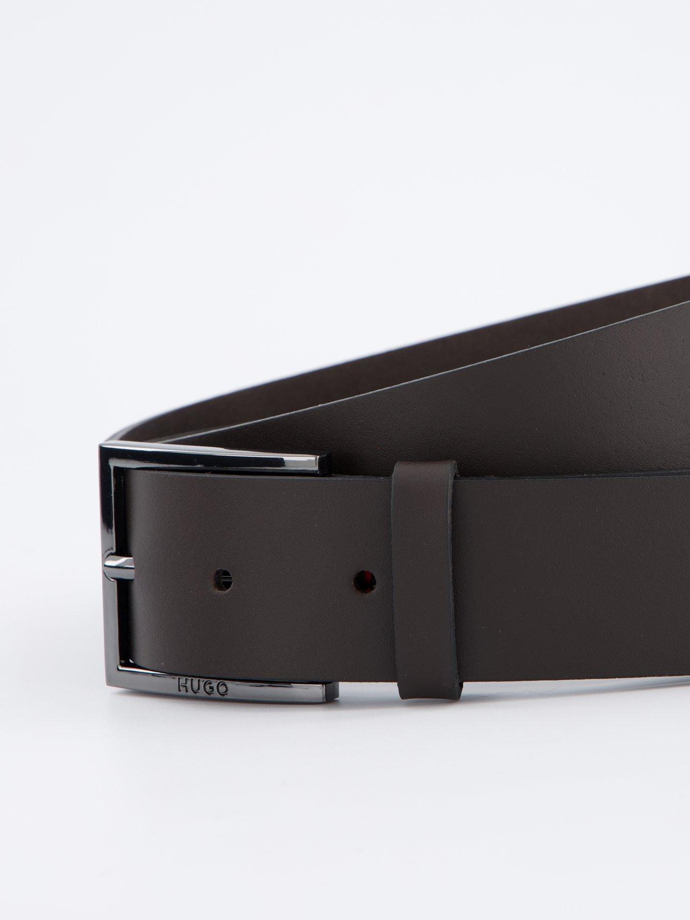  image of hugo-geek-35cm-smart-keeper-leather-belt-brown
