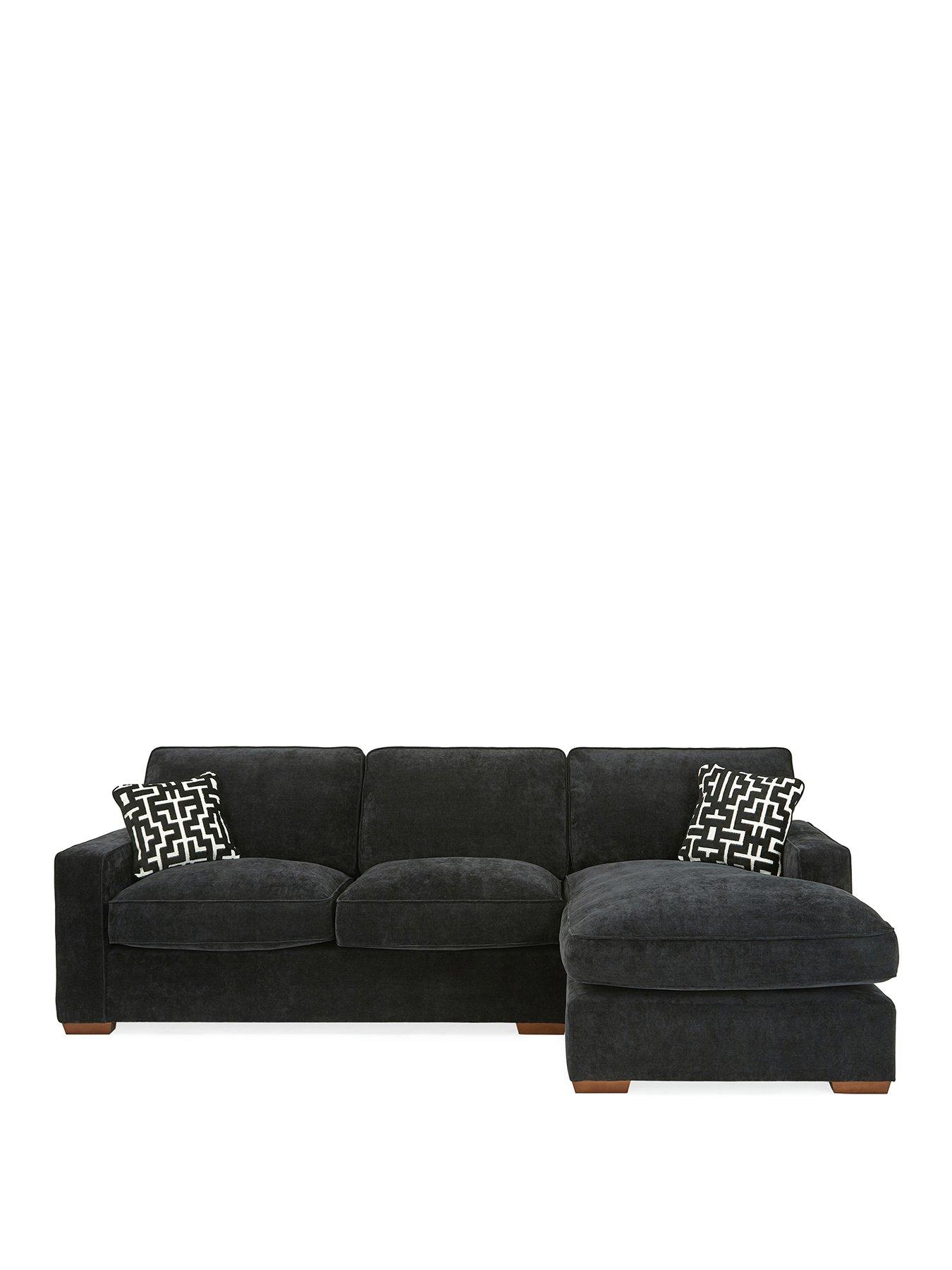 Image 2 of 7 of Very Home Monaco Right Hand 3 Seater Fabric Chaise Sofa&nbsp;- Made to Order in the UK