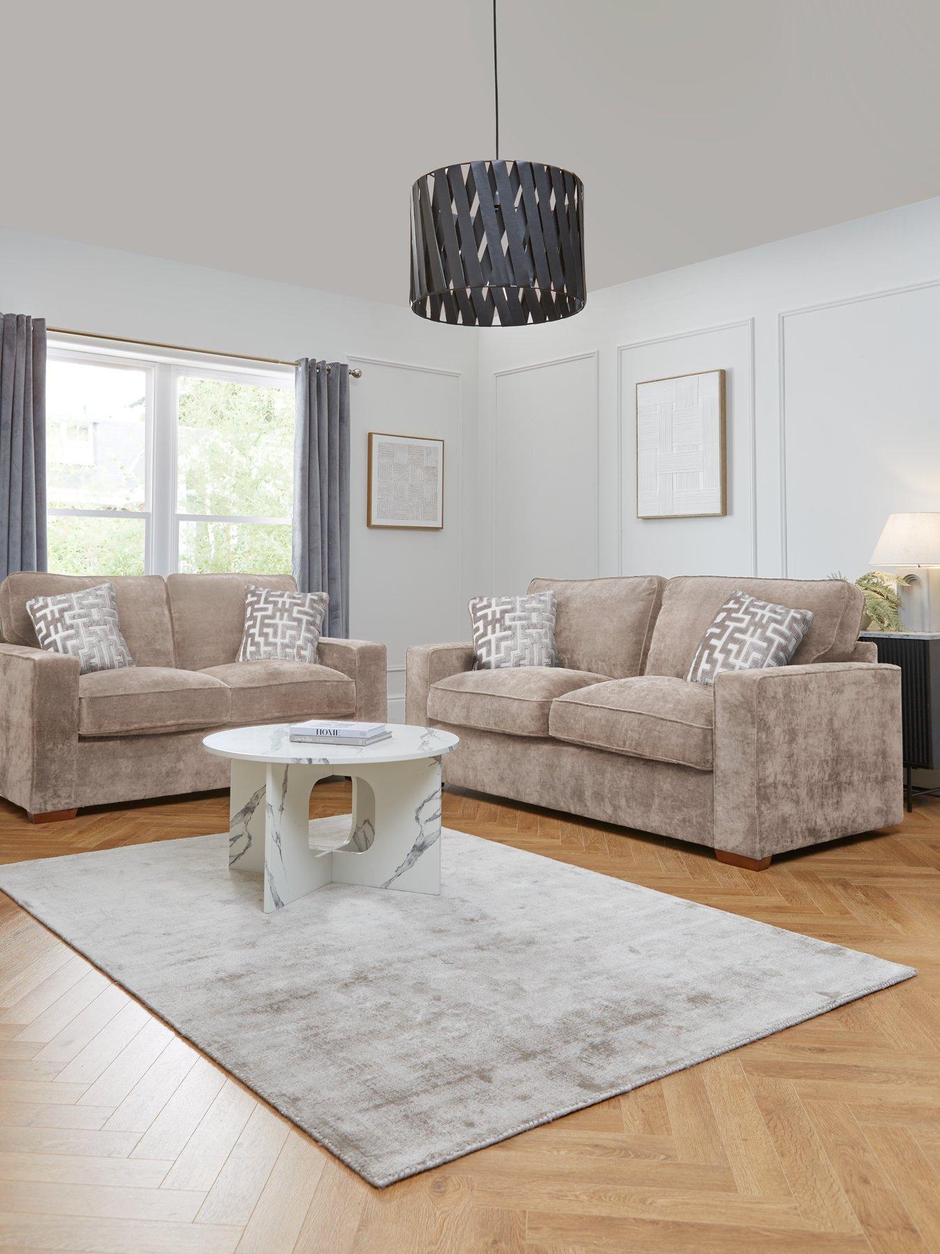 undefined Monaco 3 + 2 Seater Fabric Sofa Set (Buy  &  SAVE!) - Made to Order in the UK