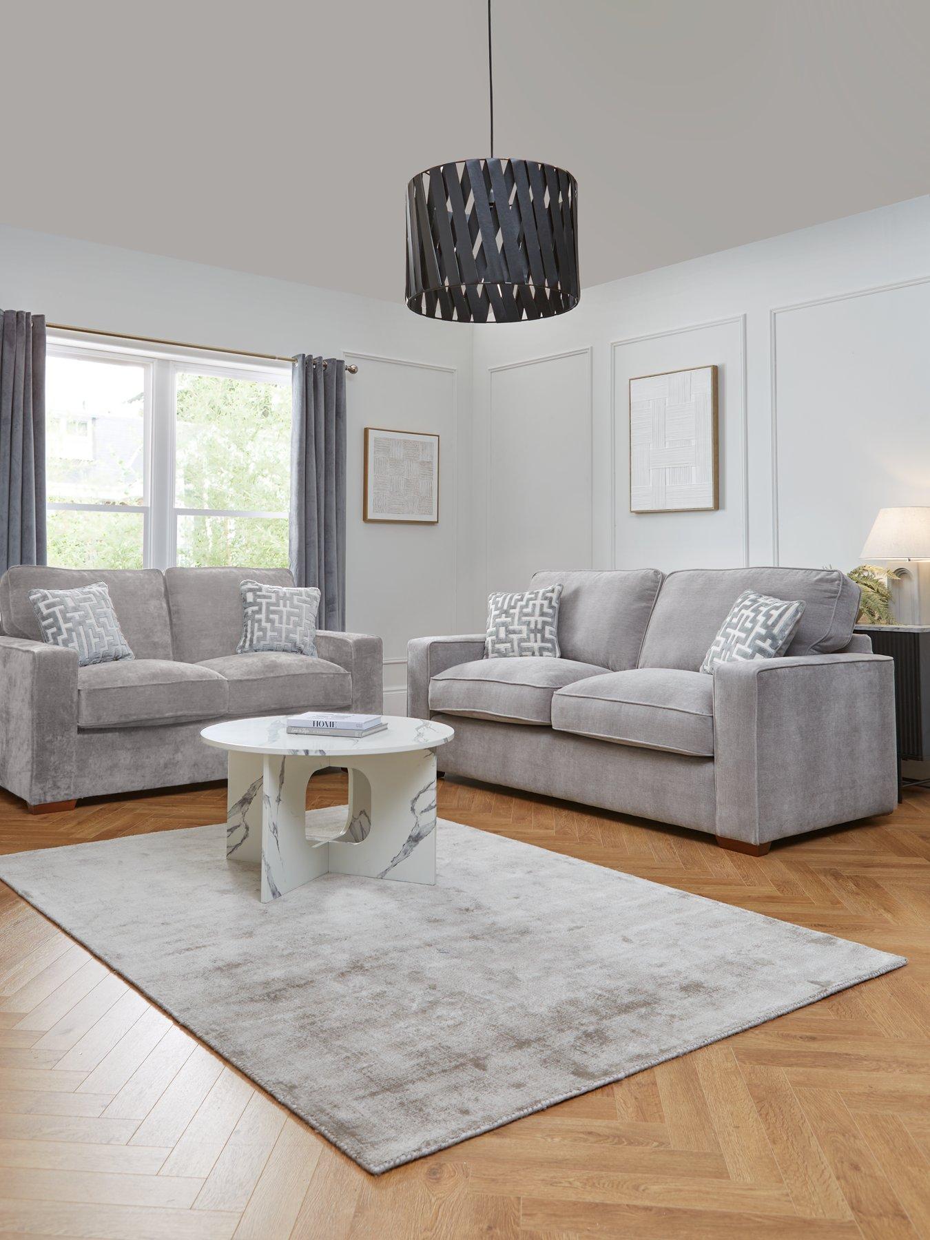 The Very Collection Monaco 3 + 2 Seater Fabric Sofa Set (Buy  &  SAVE!) - Made to Order in the UK - FSC® Certified