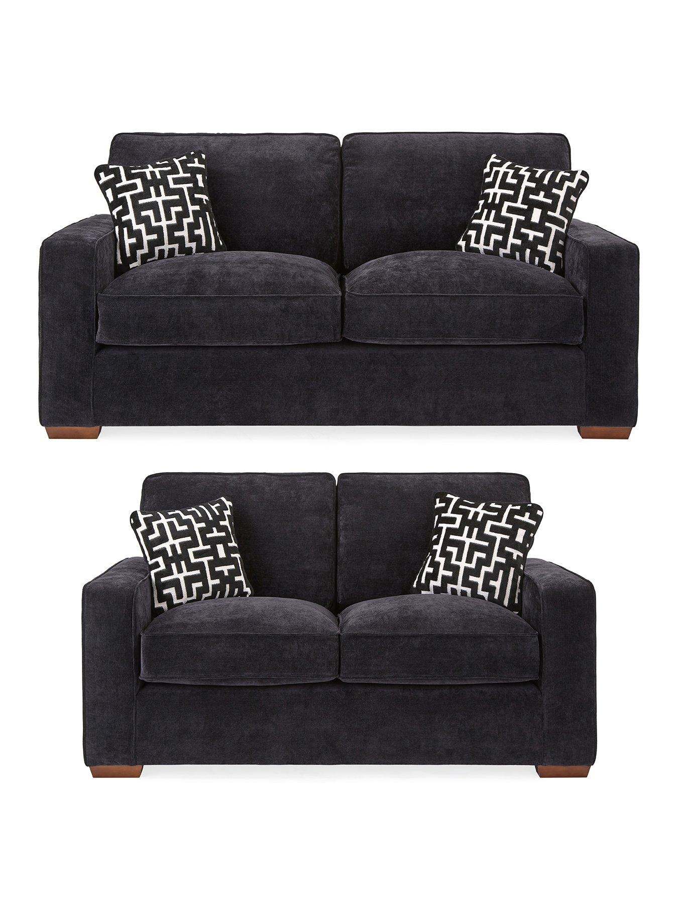 Image 2 of 6 of Very Home Monaco 3 + 2 Seater Fabric Sofa Set (Buy &amp; SAVE!)&nbsp;- Made to Order in the UK