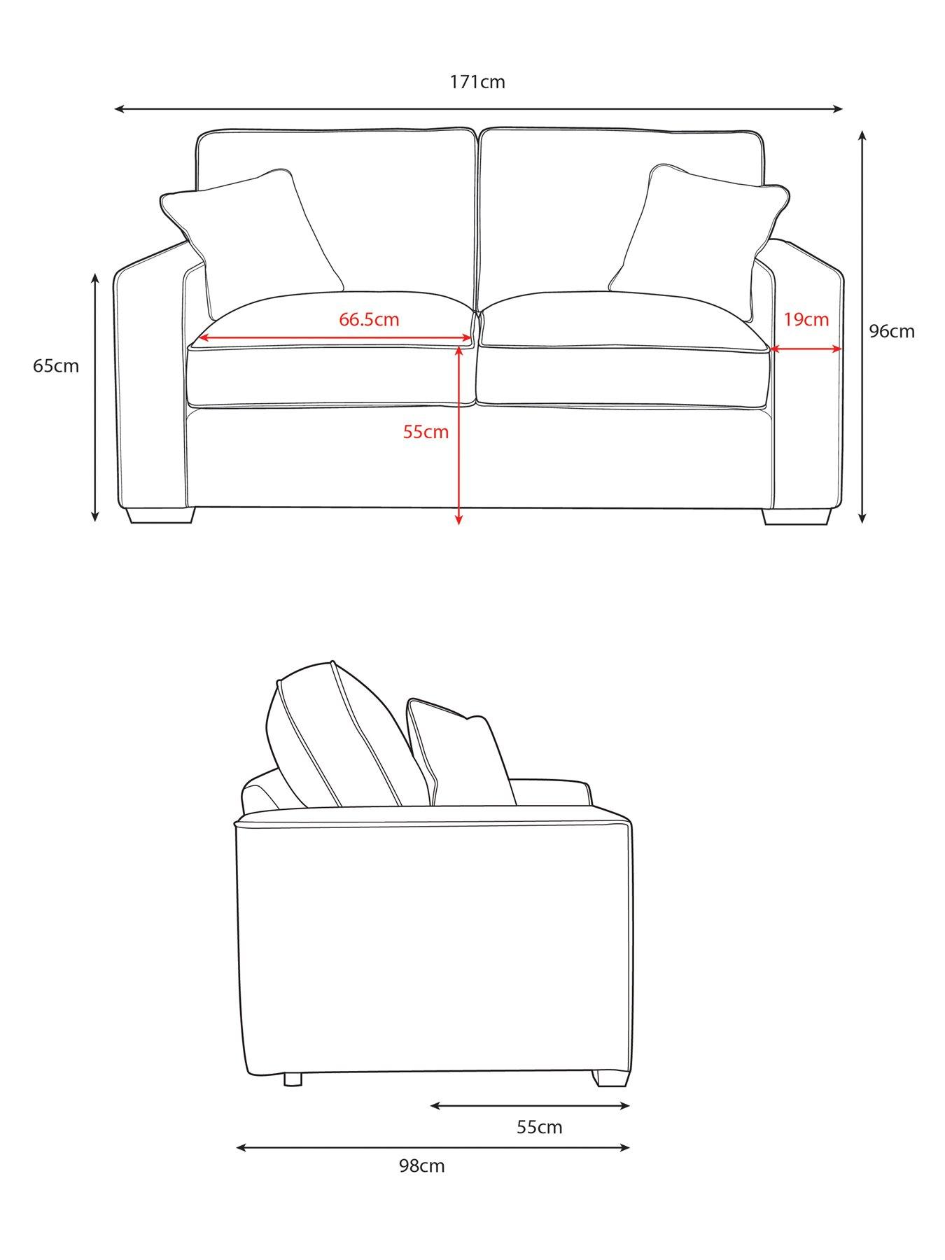 Image 7 of 7 of Very Home Monaco 2 Seater Fabric Sofa&nbsp;- Made to Order in the UK