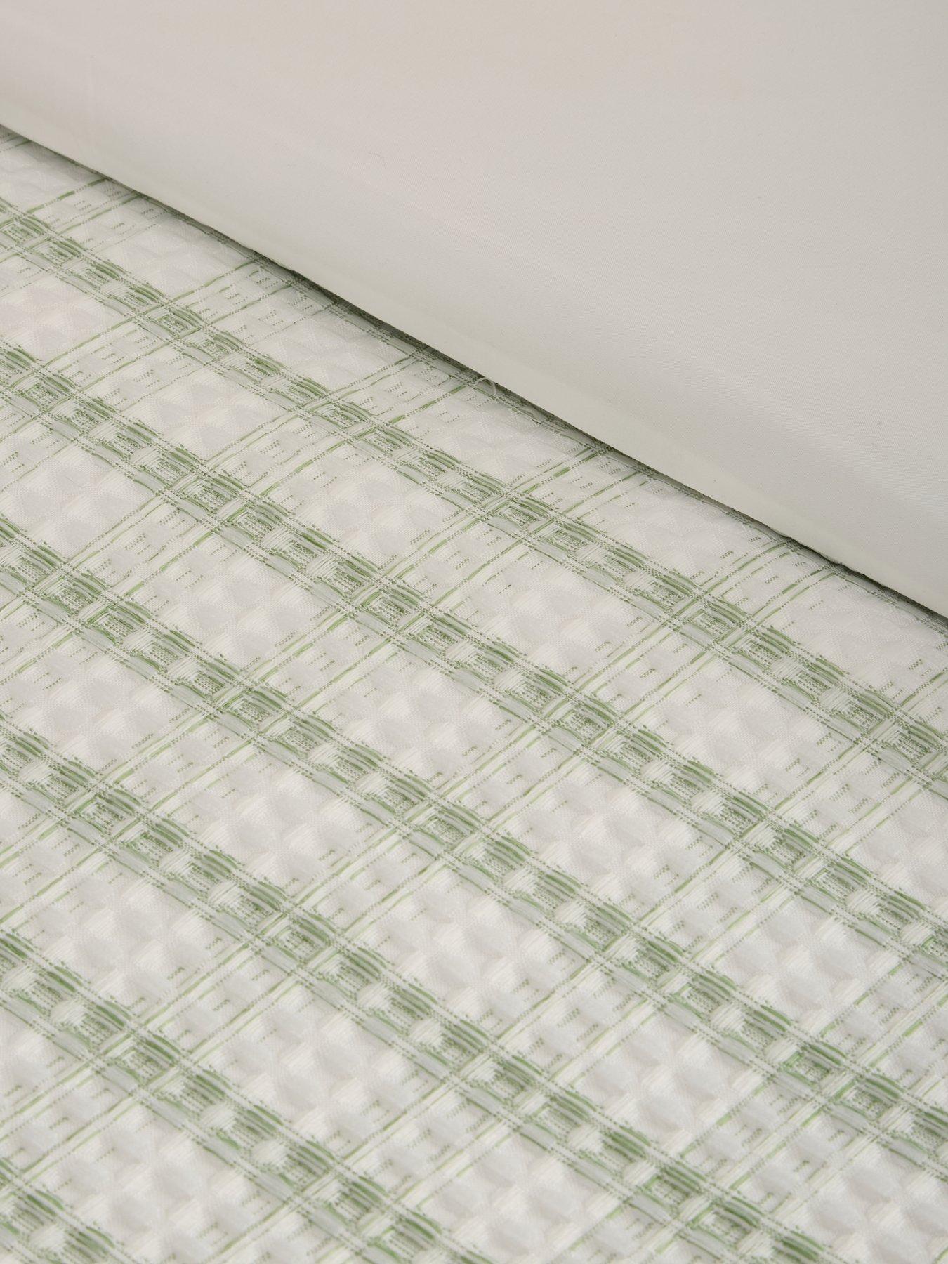 Image 5 of 5 of The Very Collection Oslo Striped Waffle Duvet Cover Set