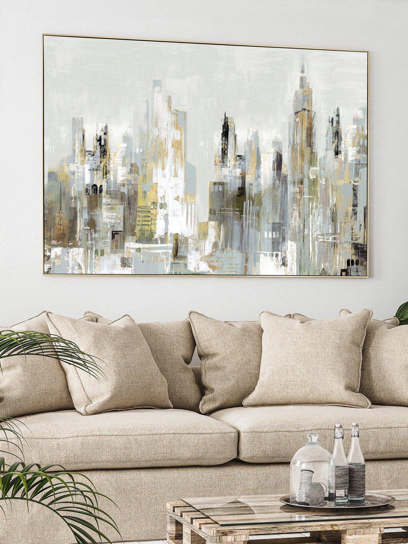 Gallery Direct City Limits Framed Canvas Wall Art