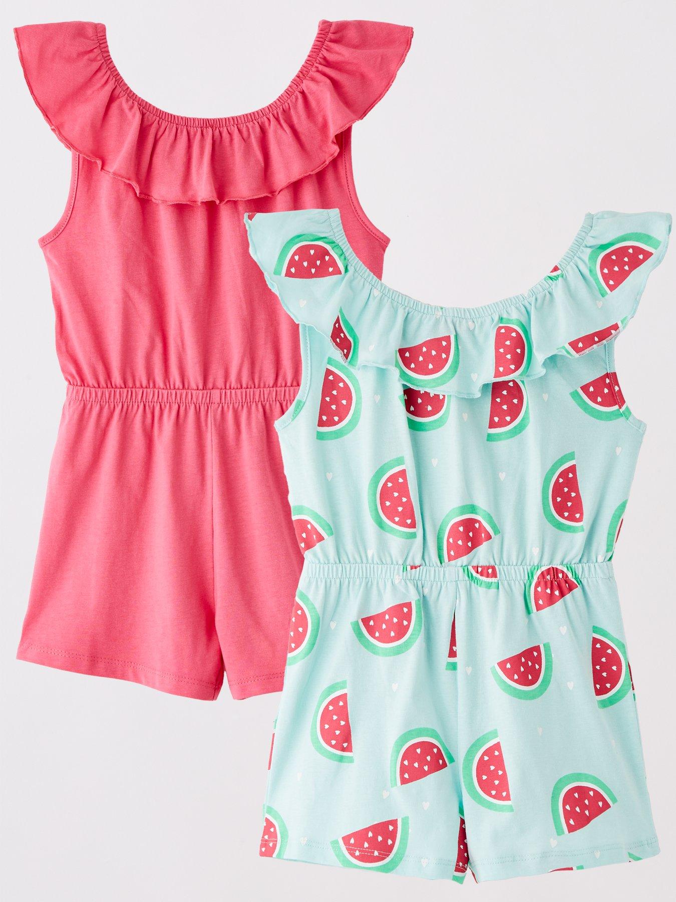 everyday-girls-2-pack-watermelon-playsuits-multi