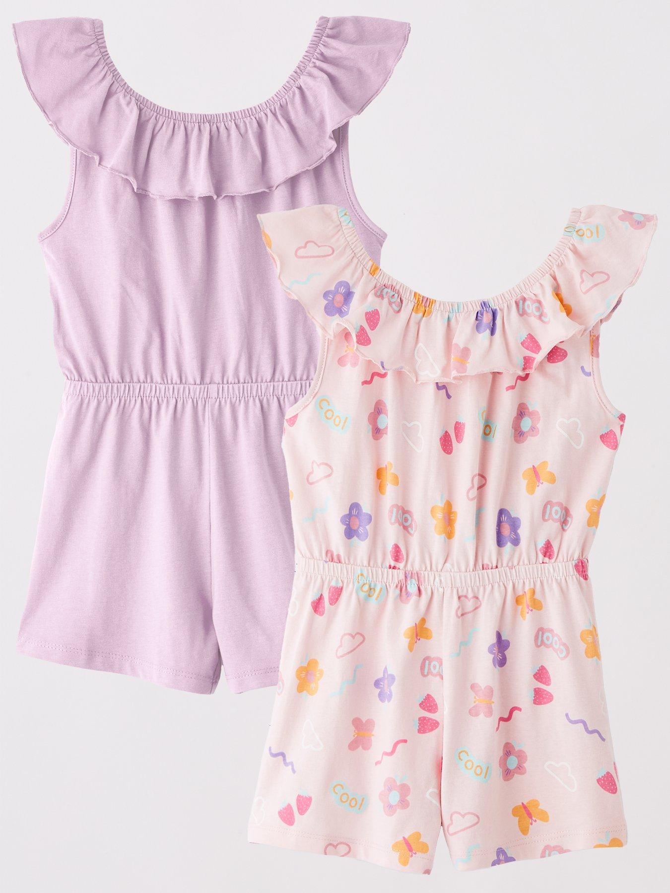 everyday-girls-2-pack-butterfly-and-floral-printed-playsuits