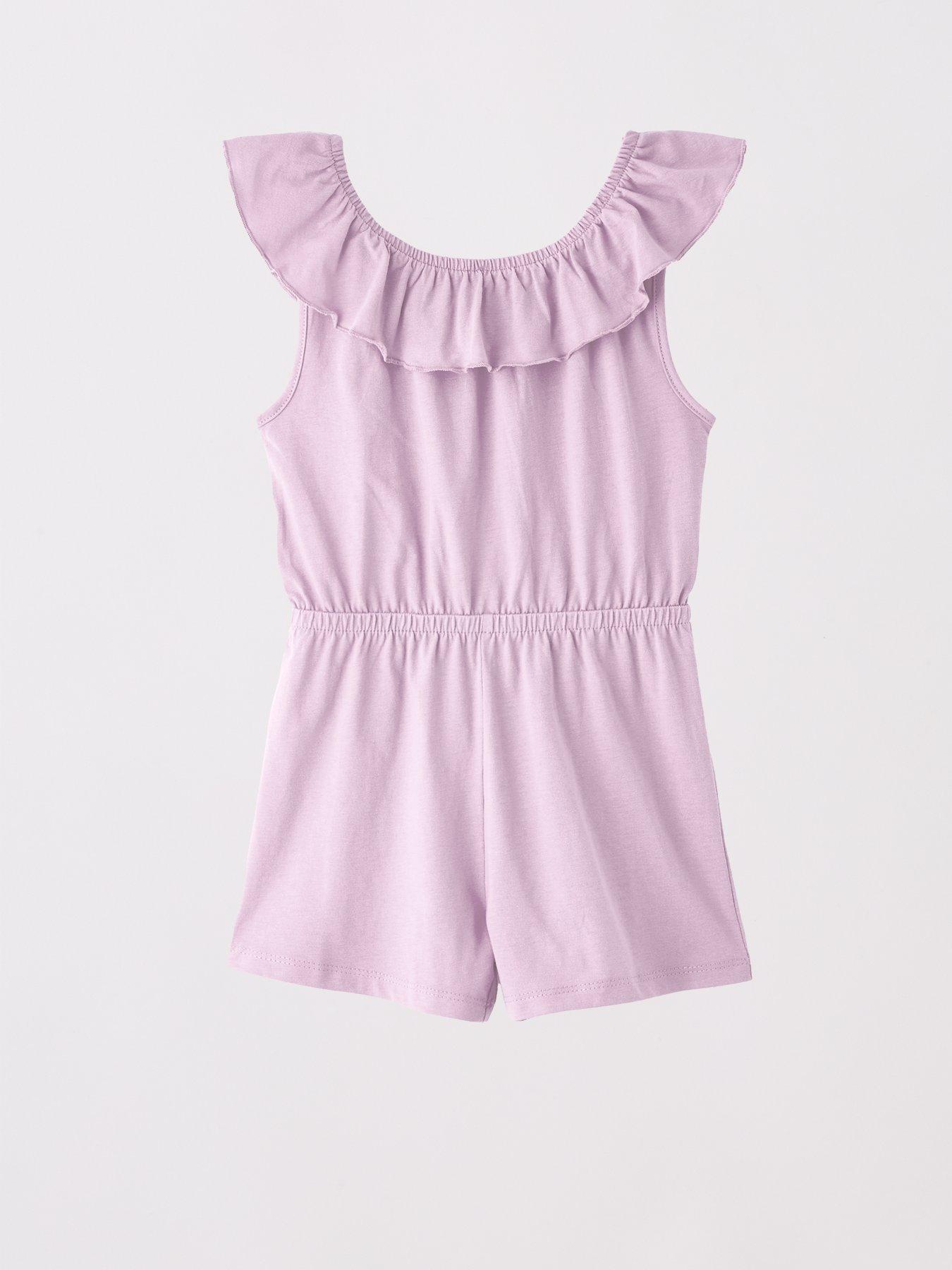  image of everyday-girls-2-pack-butterfly-and-floral-printed-playsuits