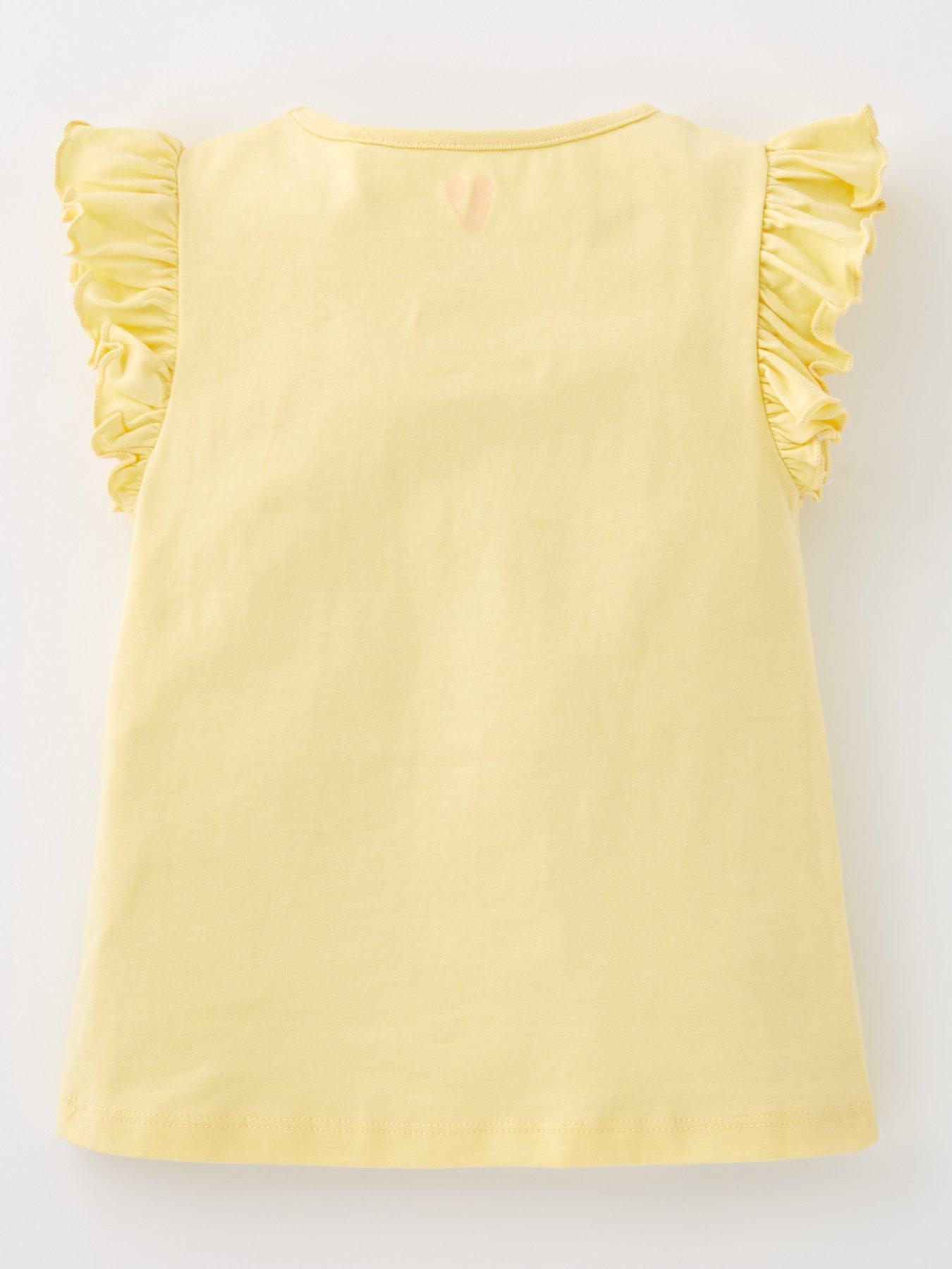  image of mini-v-by-very-girls-3-pack-flower-frill-sleeve-t-shirts-multi