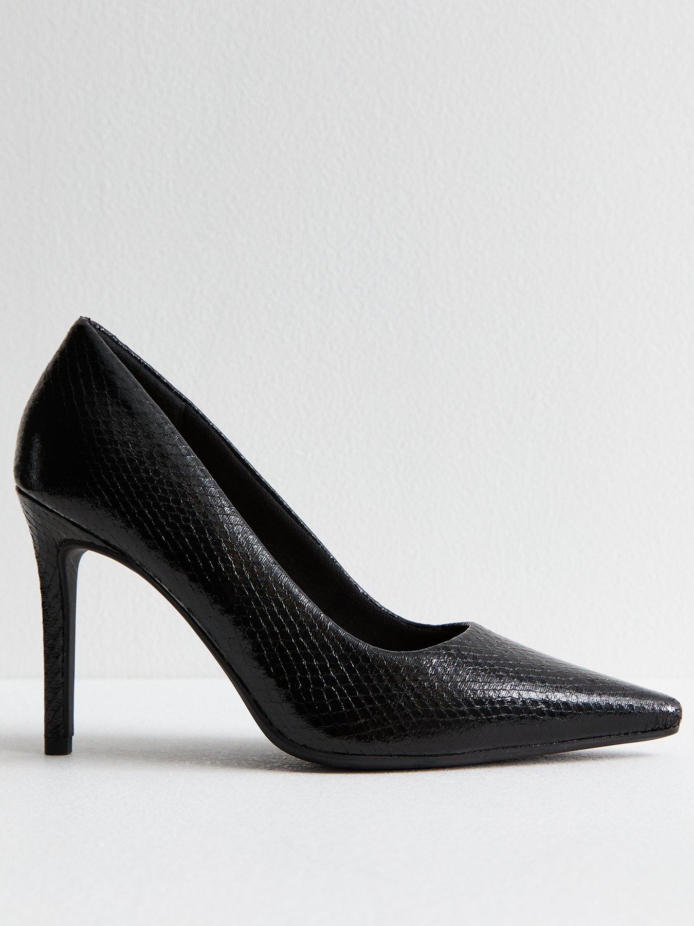 new-look-black-snake-print-stiletto-heel-court-shoes