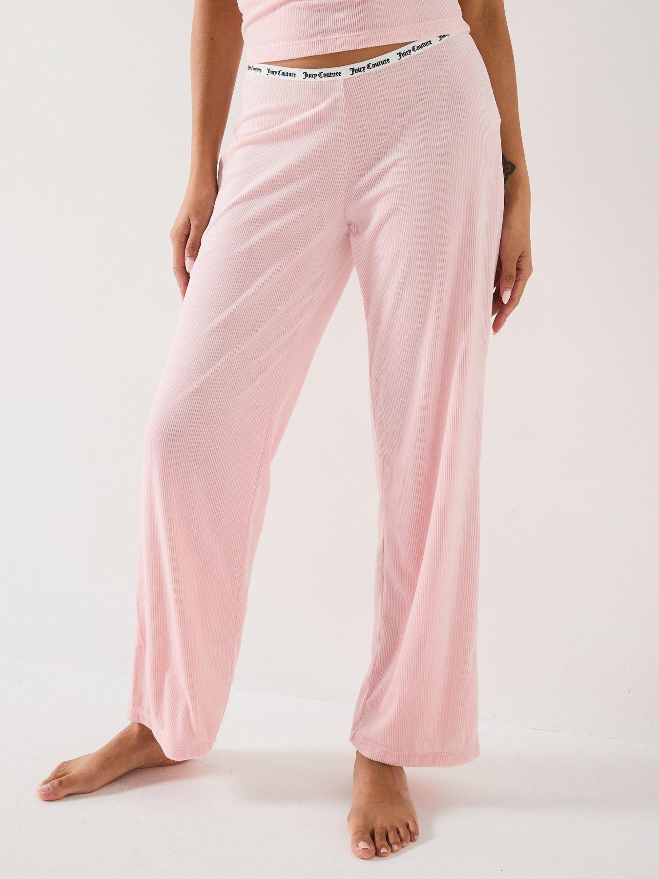 Juicy Couture Vicky Rib Flare Lounge Trouser - Pink