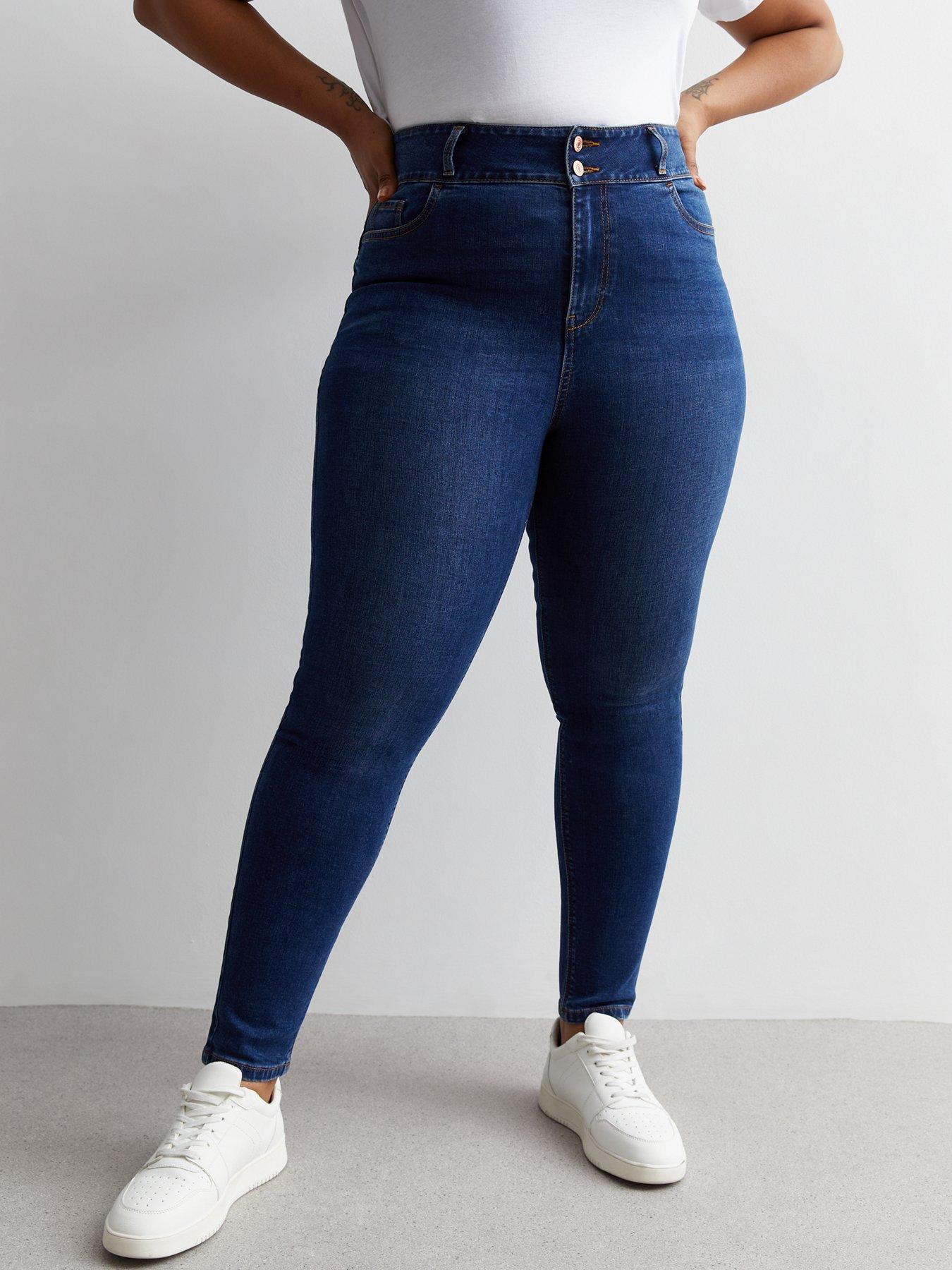 undefined Curves Blue Lift  &  Shape High Waist Yazmin Skinny Jeans