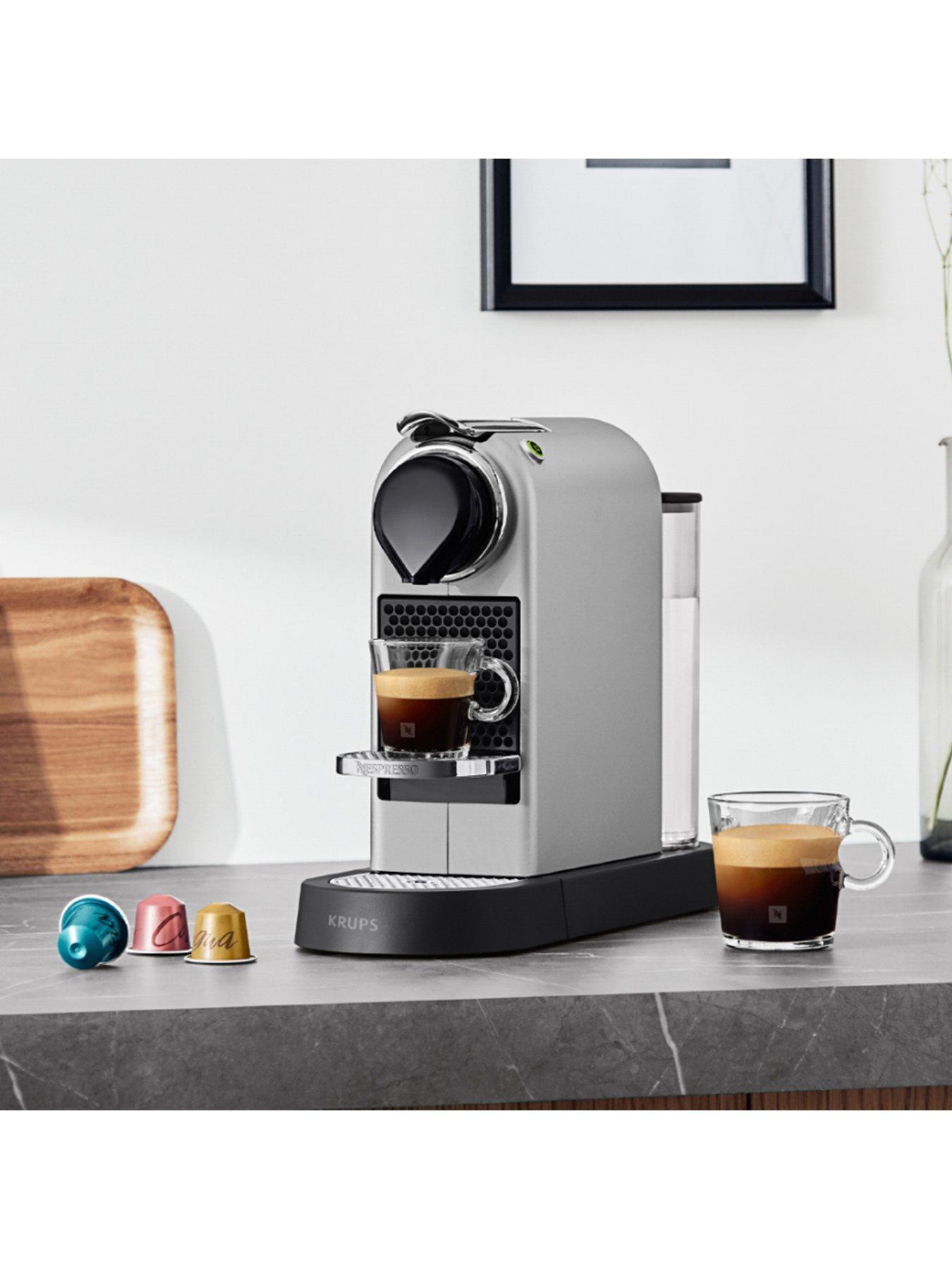 Nespresso CitiZ Pod Coffee Machine by Krups Silver | Littlewoods