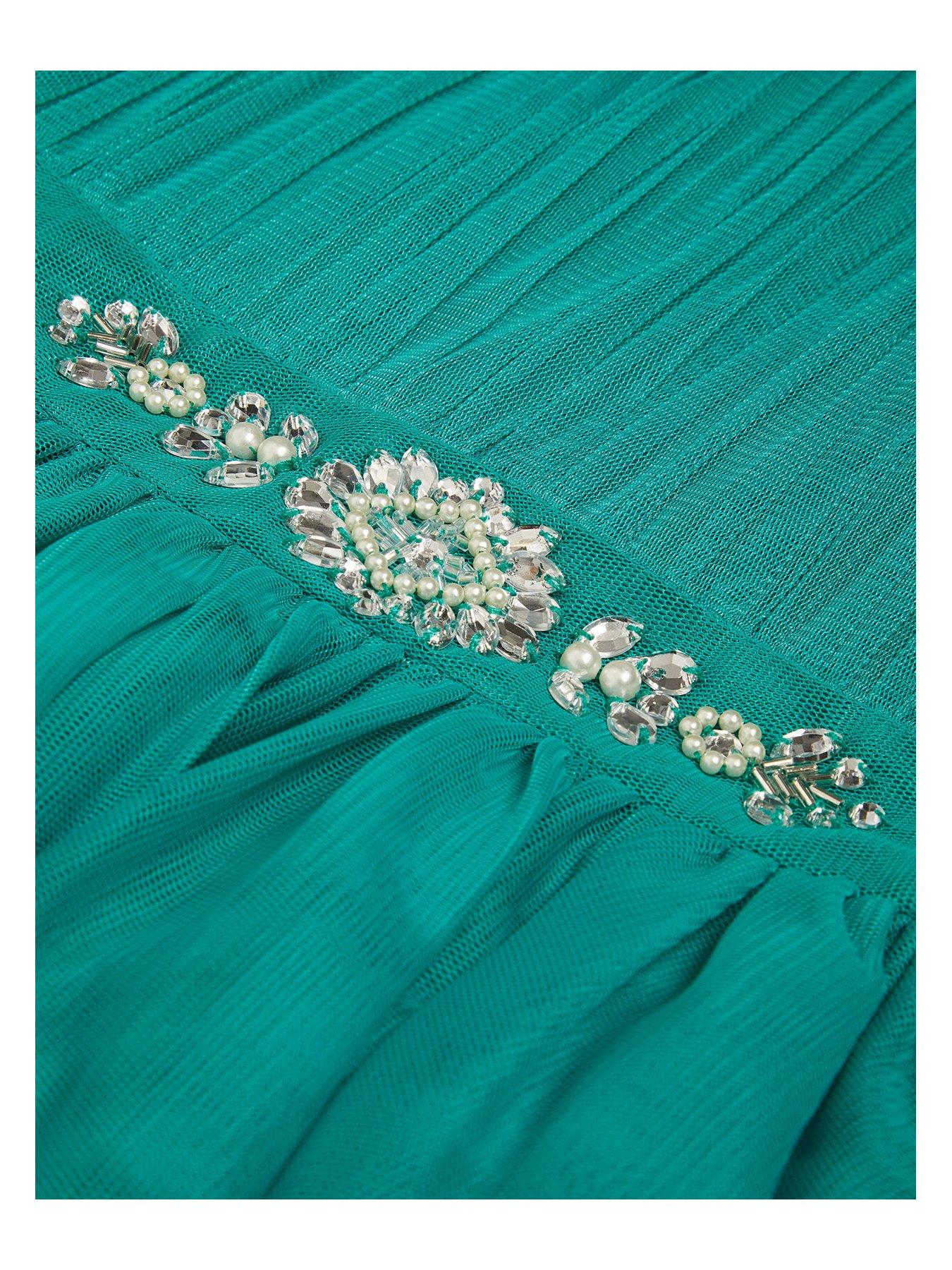  image of monsoon-girls-penelope-belt-dress-green