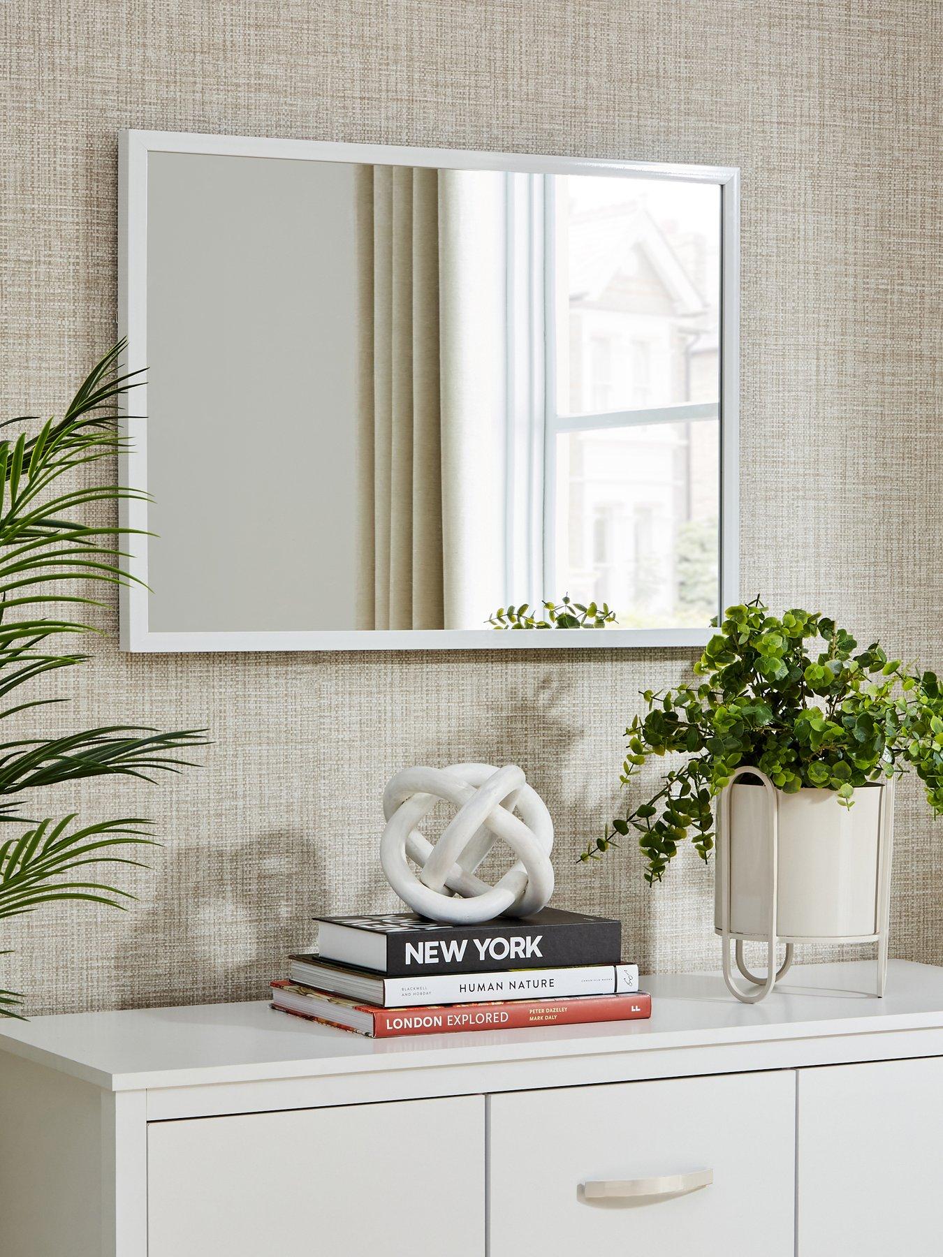  image of everyday-rectangular-mirror-white-53x73cm